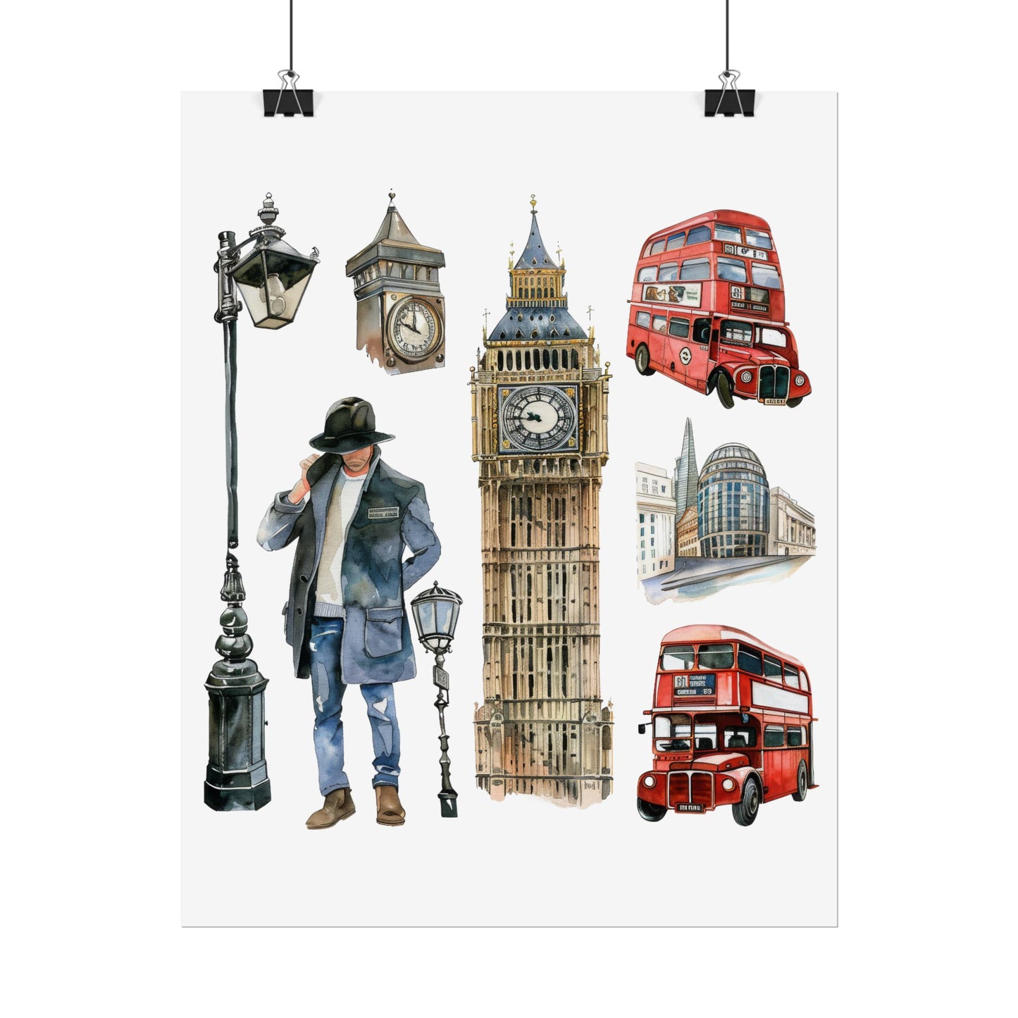 London themed Rolled Posters