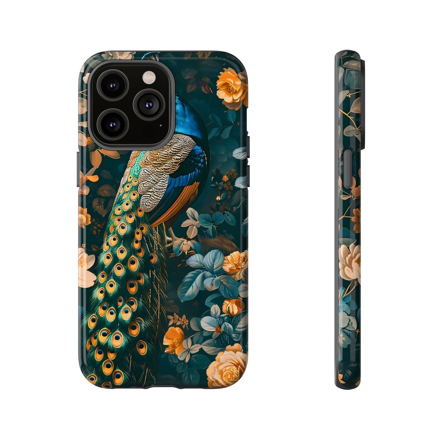 Peacock Phone Case - Elegant Floral Design, Tough Case for Protection, Unique Gift for Nature Lovers, Stylish Accessory, Eco-Friendly