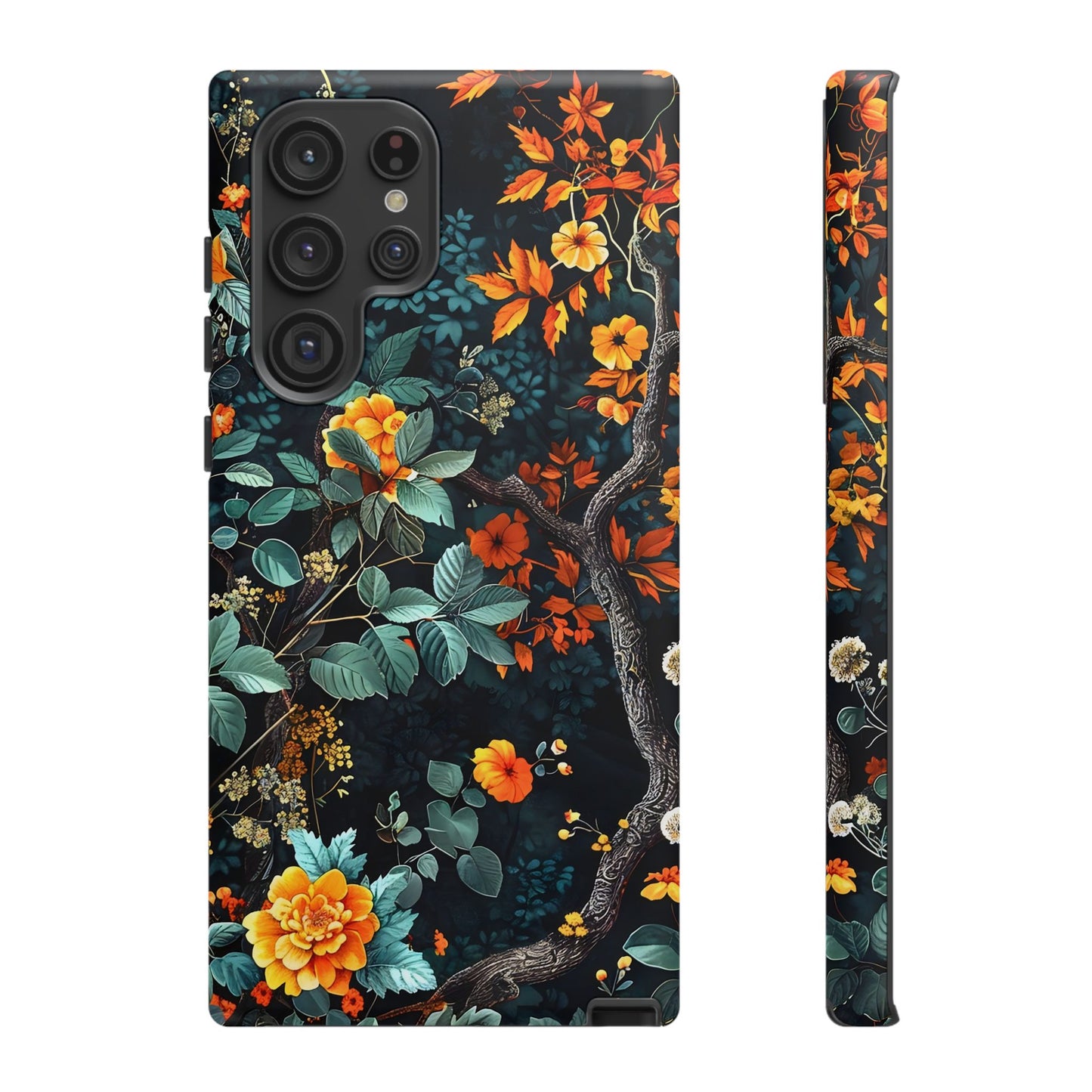 Floral Phone Case | Tough Cases, Protective Cover, Gift for Her, Autumn Vibes, Floral Phone Accessory, Unique Design