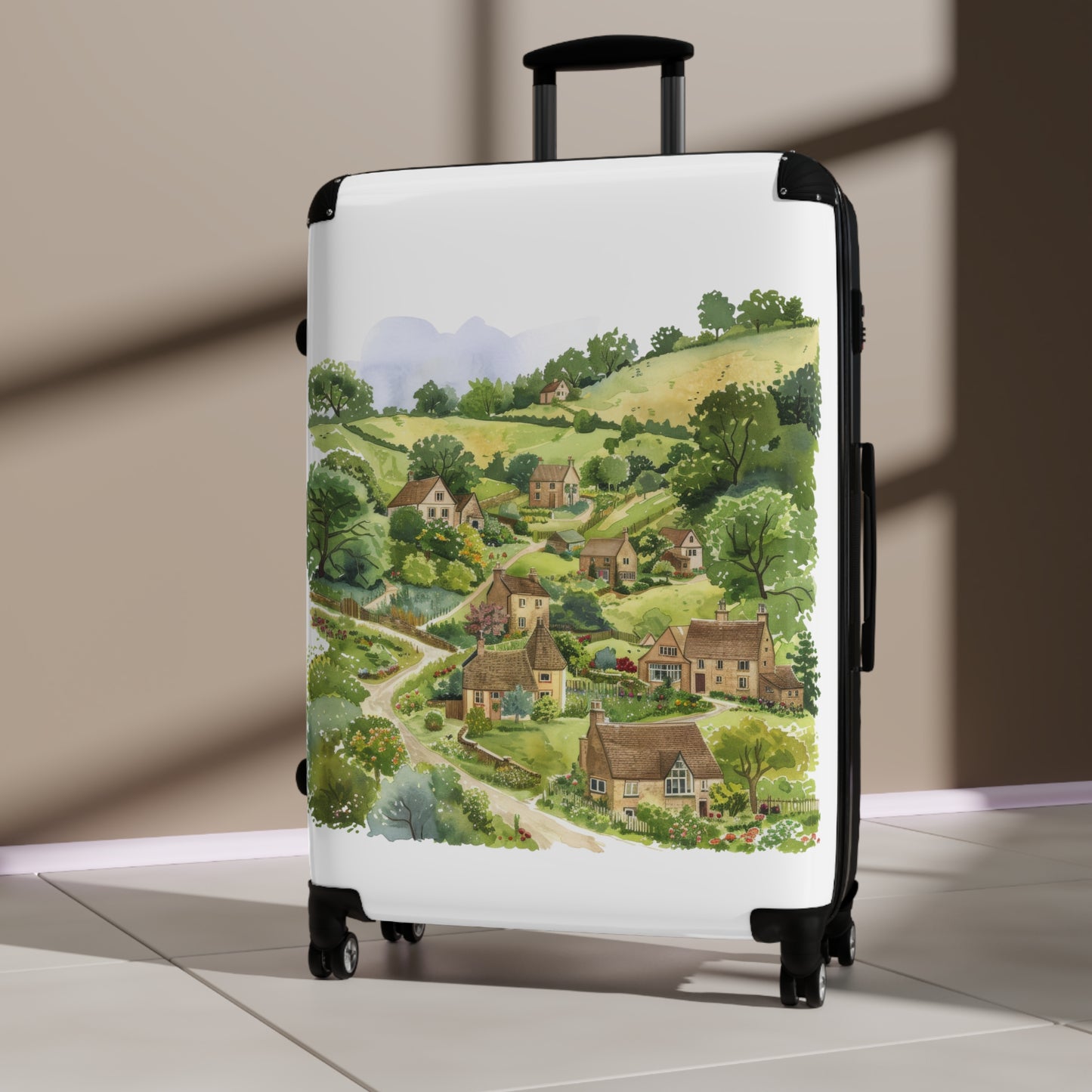 Silver Safety Pin Art Suitcase