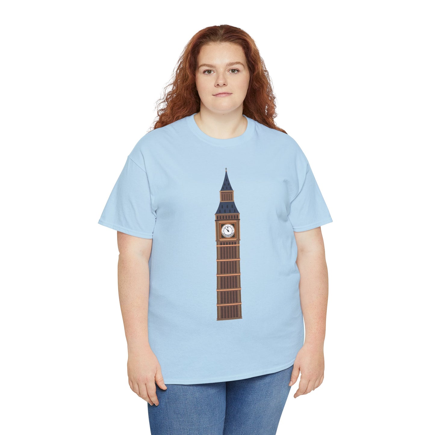 Unisex Heavy Cotton Tee - Keeping Time - The Clock Tower of Westminster