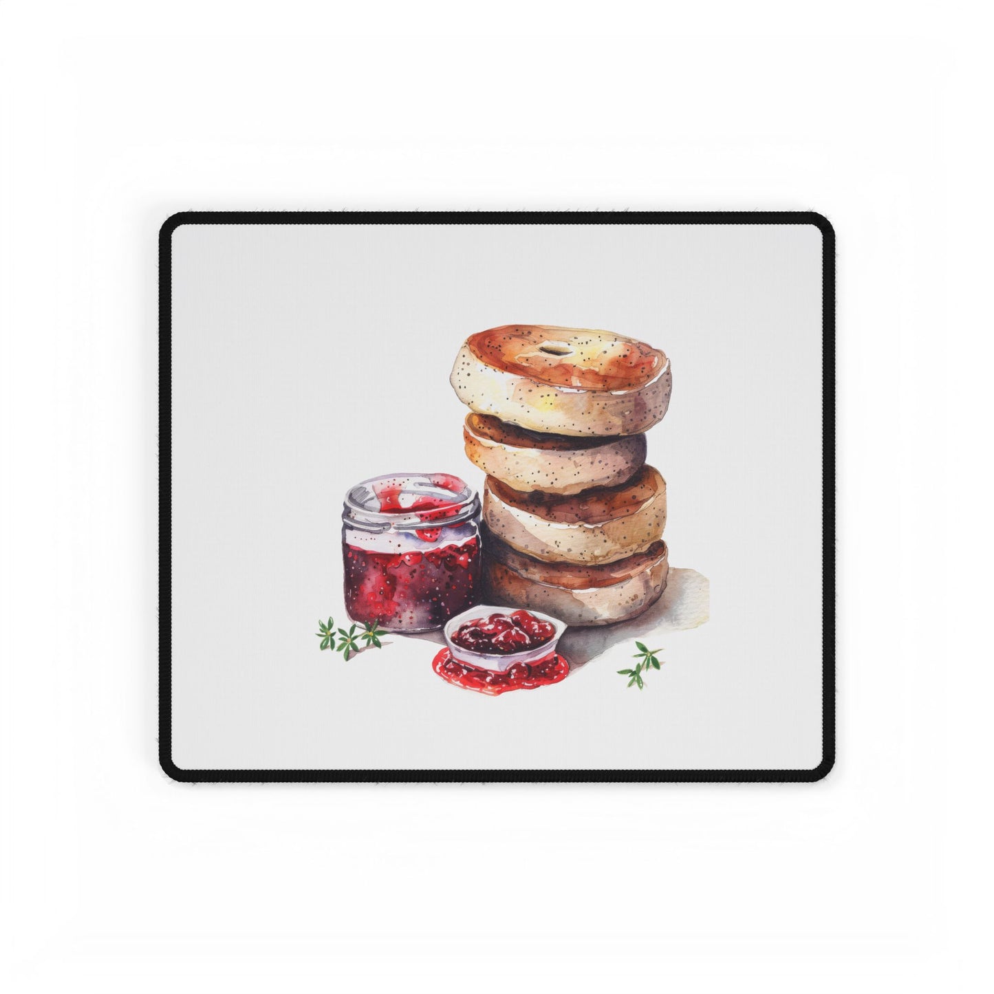Breakfast Lovers Desk Mat, Cozy Office Décor, Cute Desk Accessories, Gift for Foodies, Kitchen Vibe, Functional Desk Decor