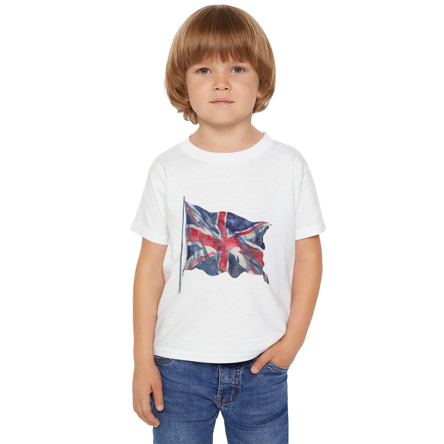Union Jack Toddler T-Shirt - Fun British Flag Tee for Kids