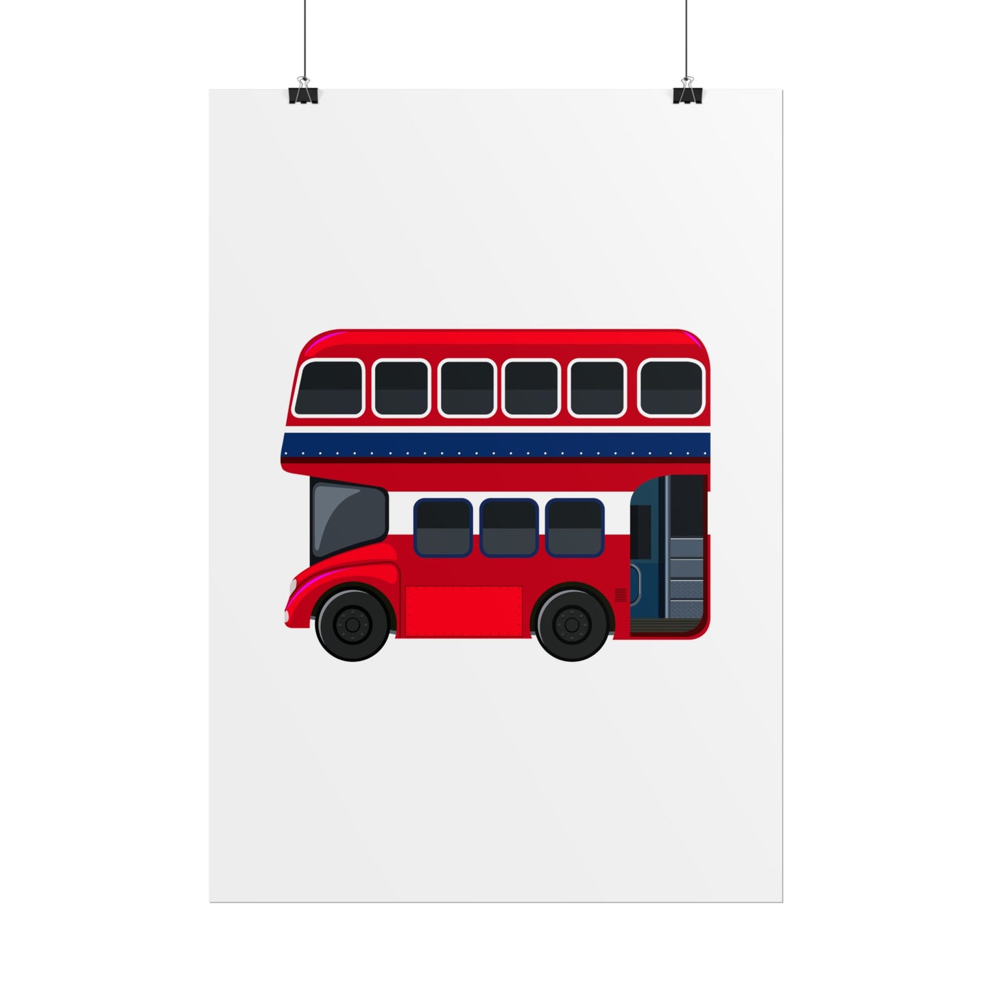 Red Double Decker Bus Rolled Posters
