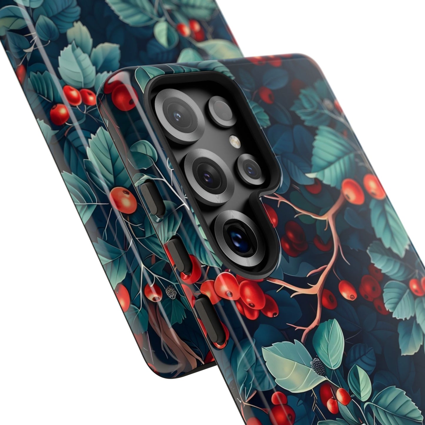 Berry Blossom Phone Case - Nature Lover's Gift, Floral Design, Cute Accessory for Spring, Unique Tech Cover, Perfect for Holidays