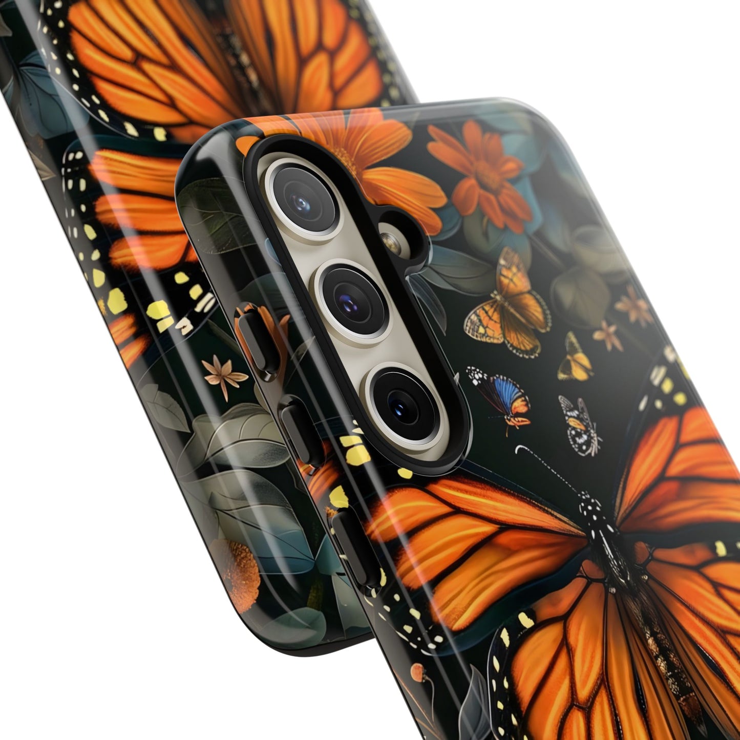 Monarch Butterfly Phone Case, Tough Cases, Nature Lover Gift, Floral Mobile Cover, Eco-Friendly Phone Accessory, Butterfly Design