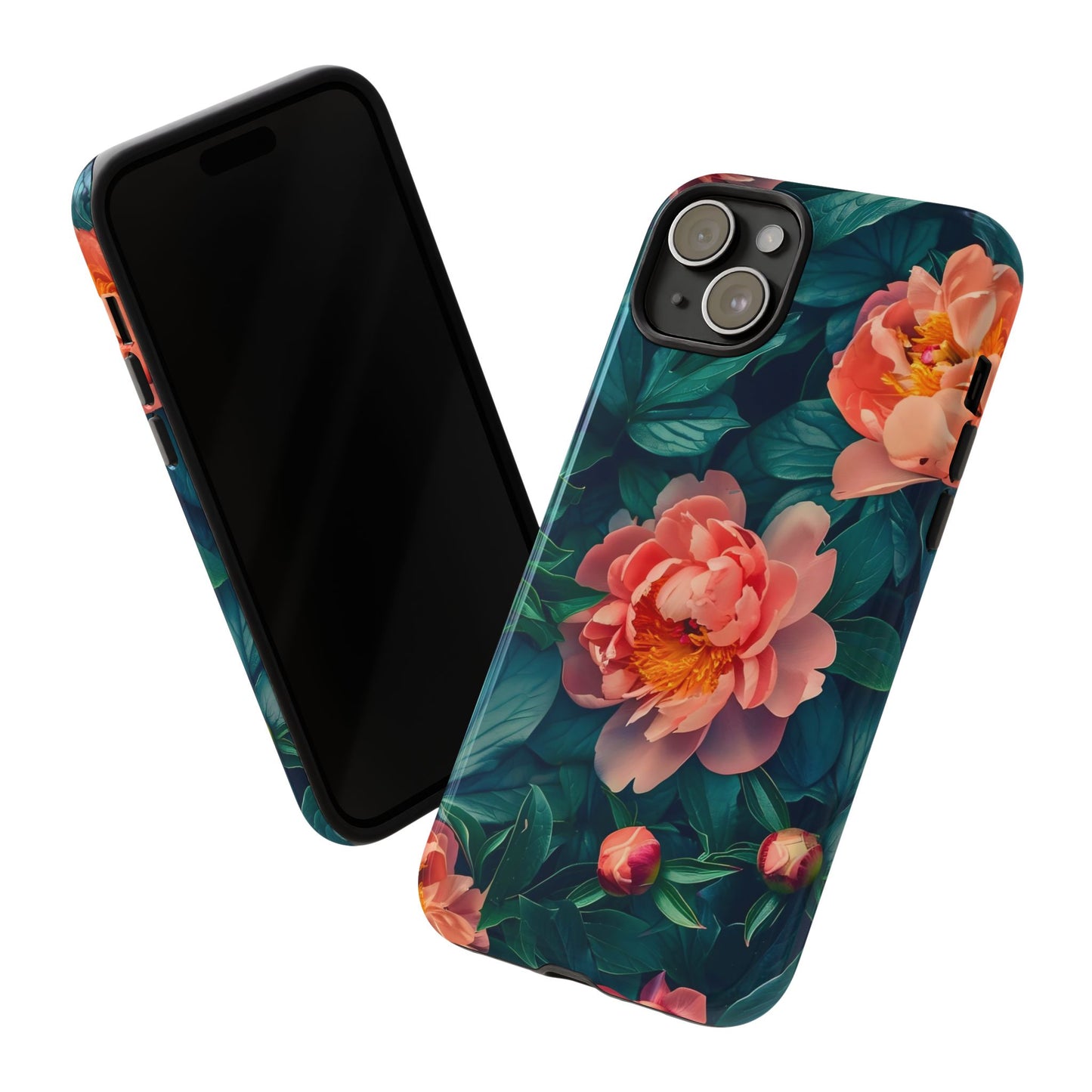 Floral Phone Case - Tough Cases, Flower Design, Botanical Art, Phone Accessory, Gift for Her, Nature Lovers