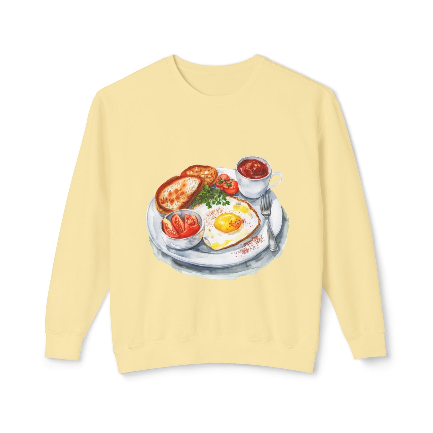 Unisex Lightweight Crewneck Sweatshirt - British Royal Breakfast