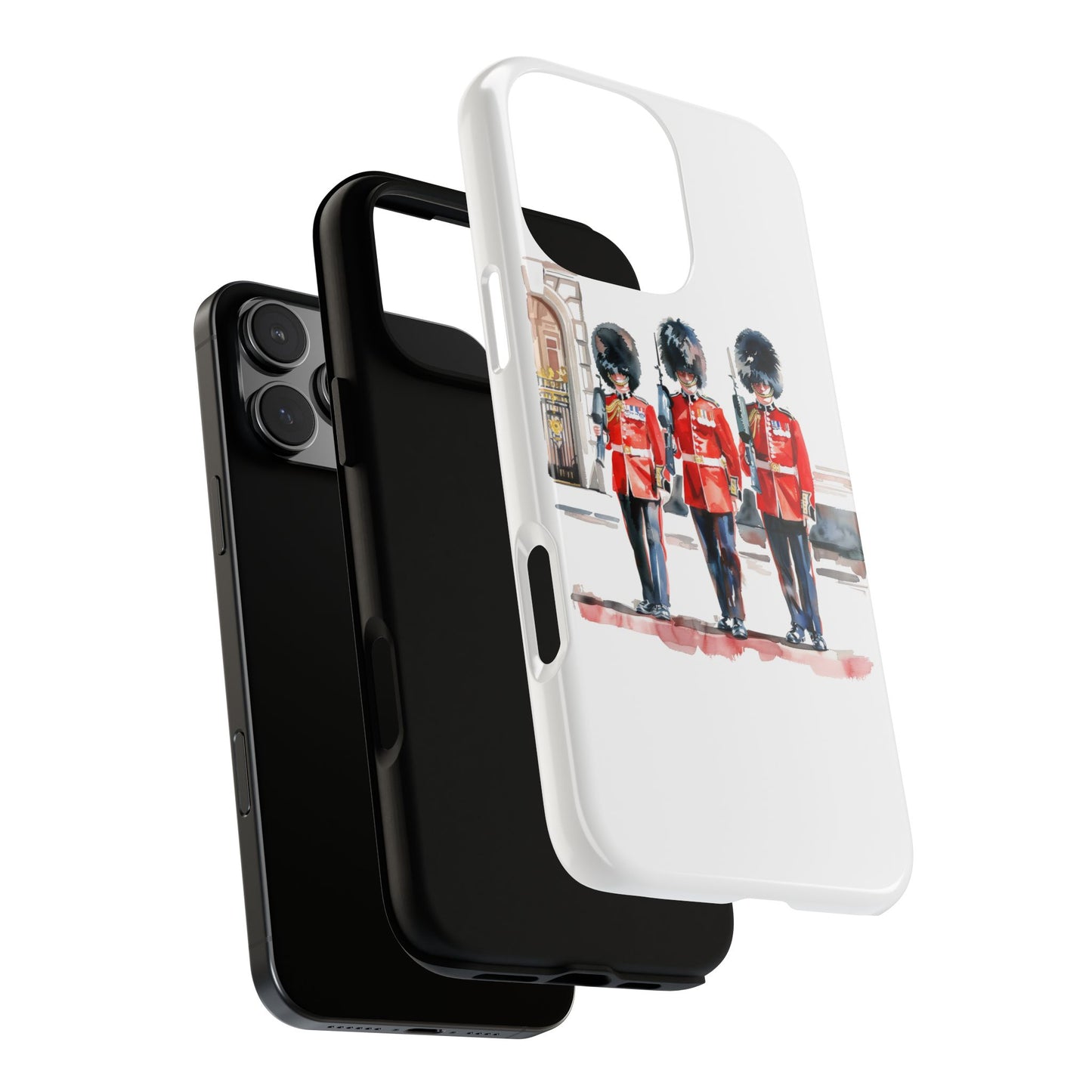 Phone Case with Royal Guard Design, Unique Cell Cover, London Souvenir, Tough Phone Case, Gift for Travelers, Stylish Street Photography