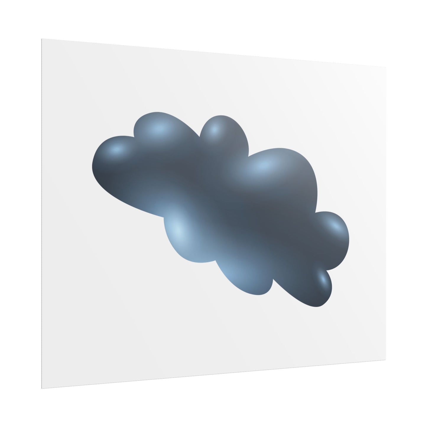 Cloud Art Print, Modern Decor, Minimalist Wall Art, Home Office Decor, Unique Gift, Aesthetic Poster