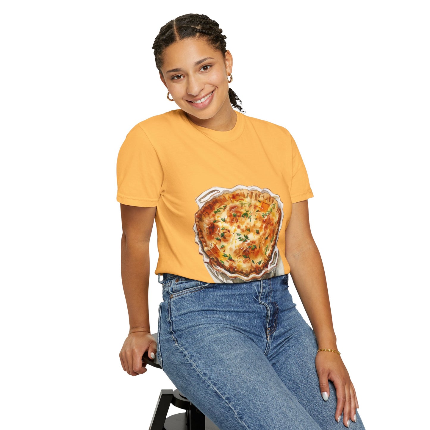 Unisex Garment-Dyed T-shirt - Fish, Chips, and Beyond - The Best of British Food