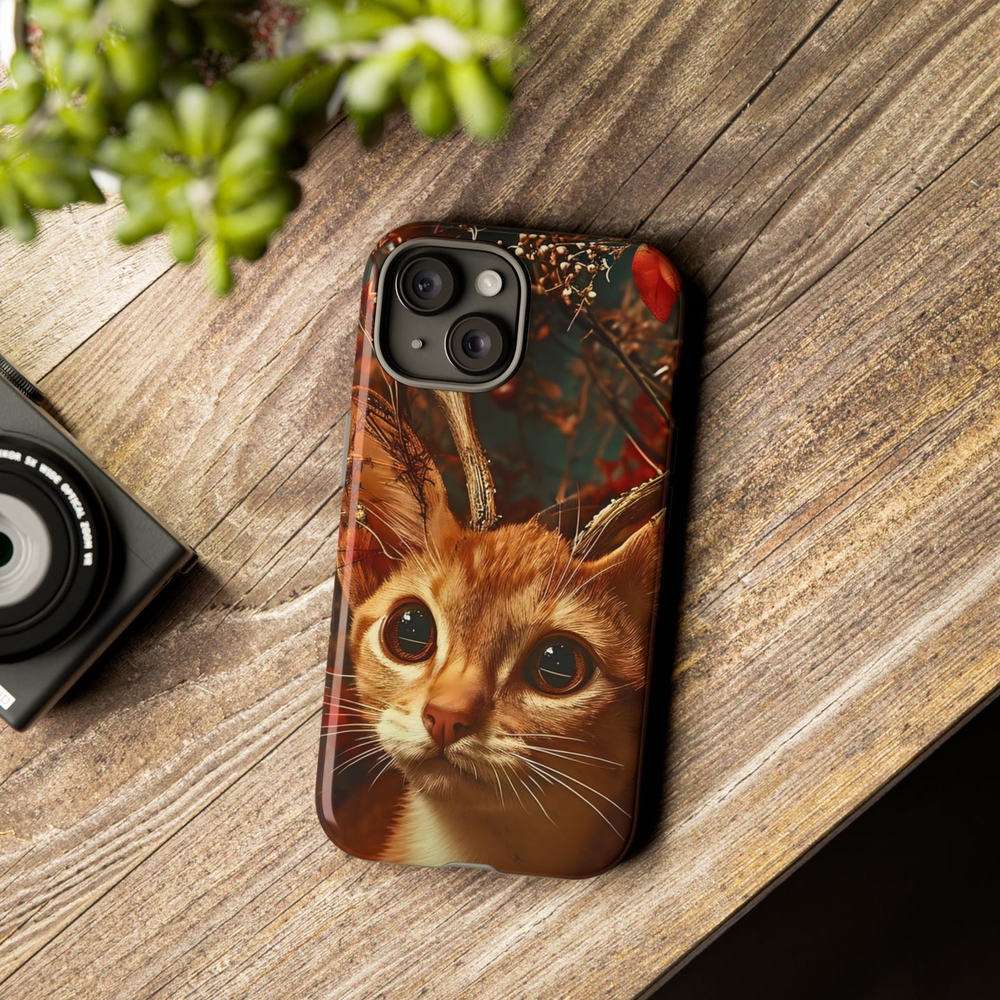 Cat Themed Phone Case, Tough Cases for Cat Lovers, Unique Pet Gifts, Animal Chic Accessories, Personalized Phone Protector