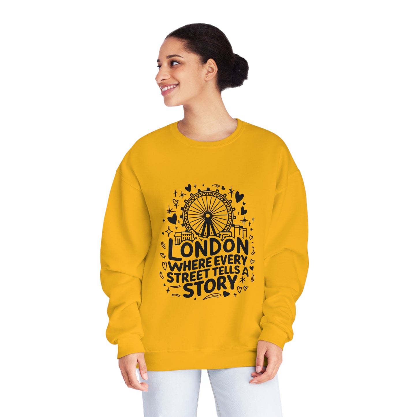 Unisex NuBlend® Crewneck Sweatshirt - London Story Telling Streets