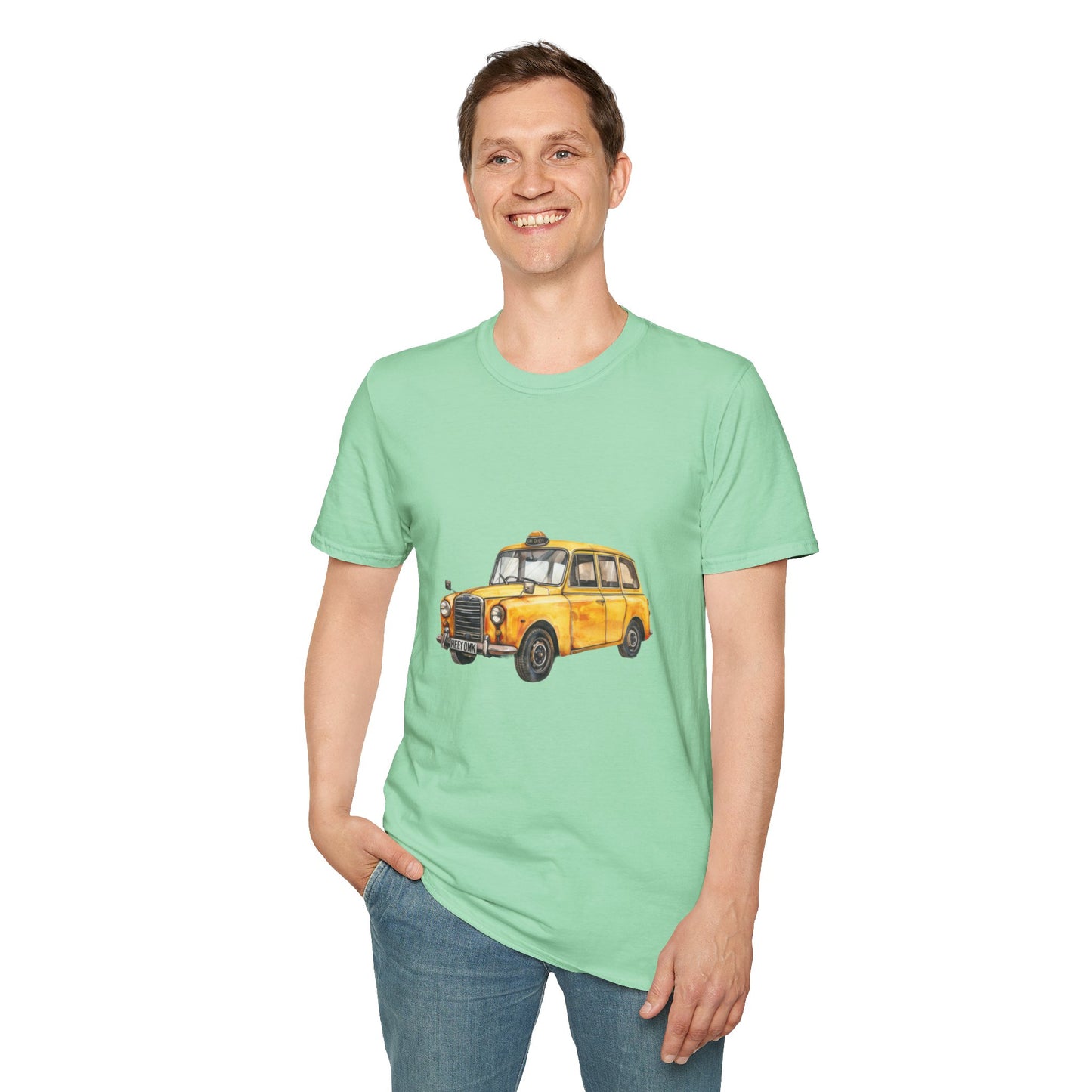 Unisex Softstyle T-Shirt - Trendy British Vintage Car
