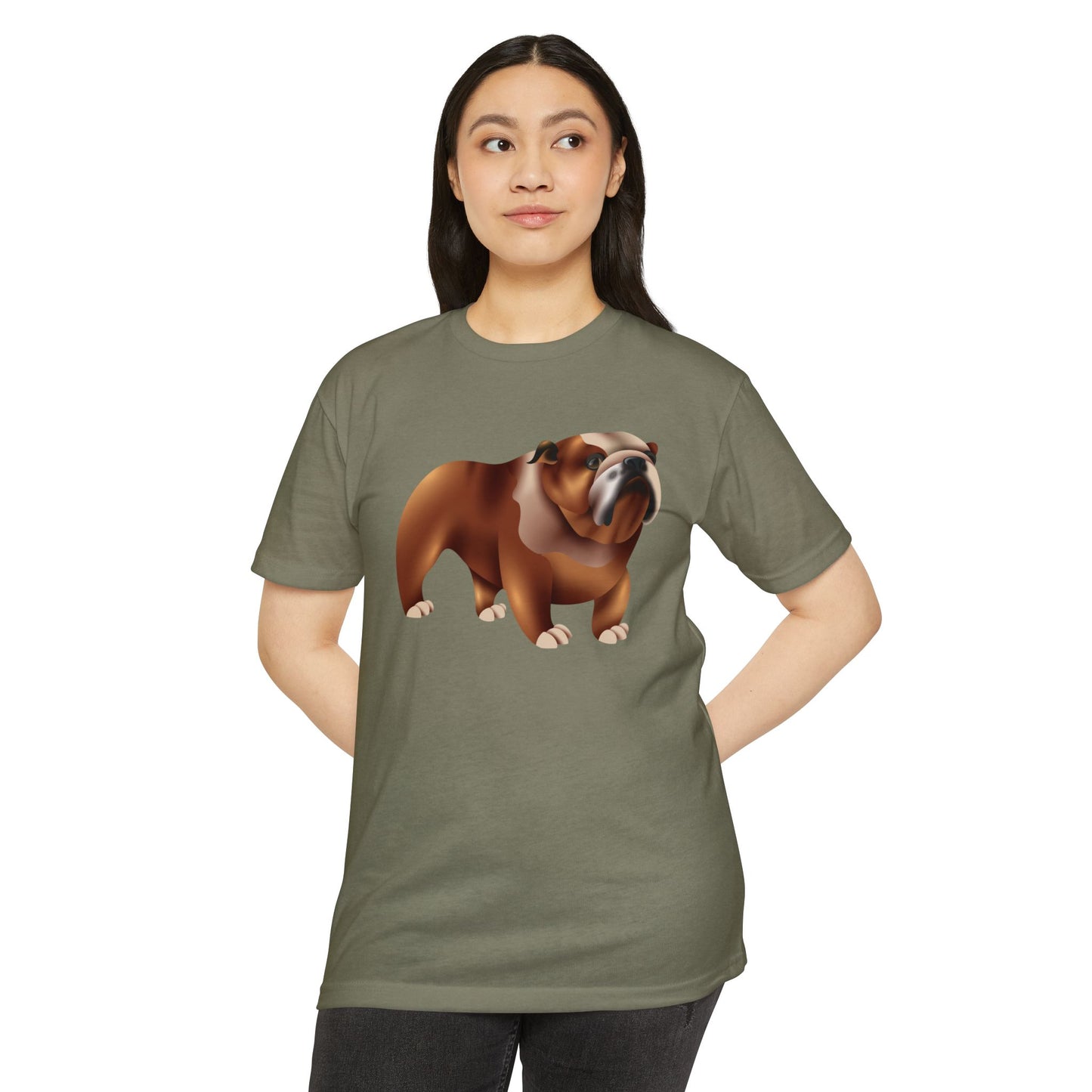 Unisex CVC Jersey T-shirt - Adorable British Dog
