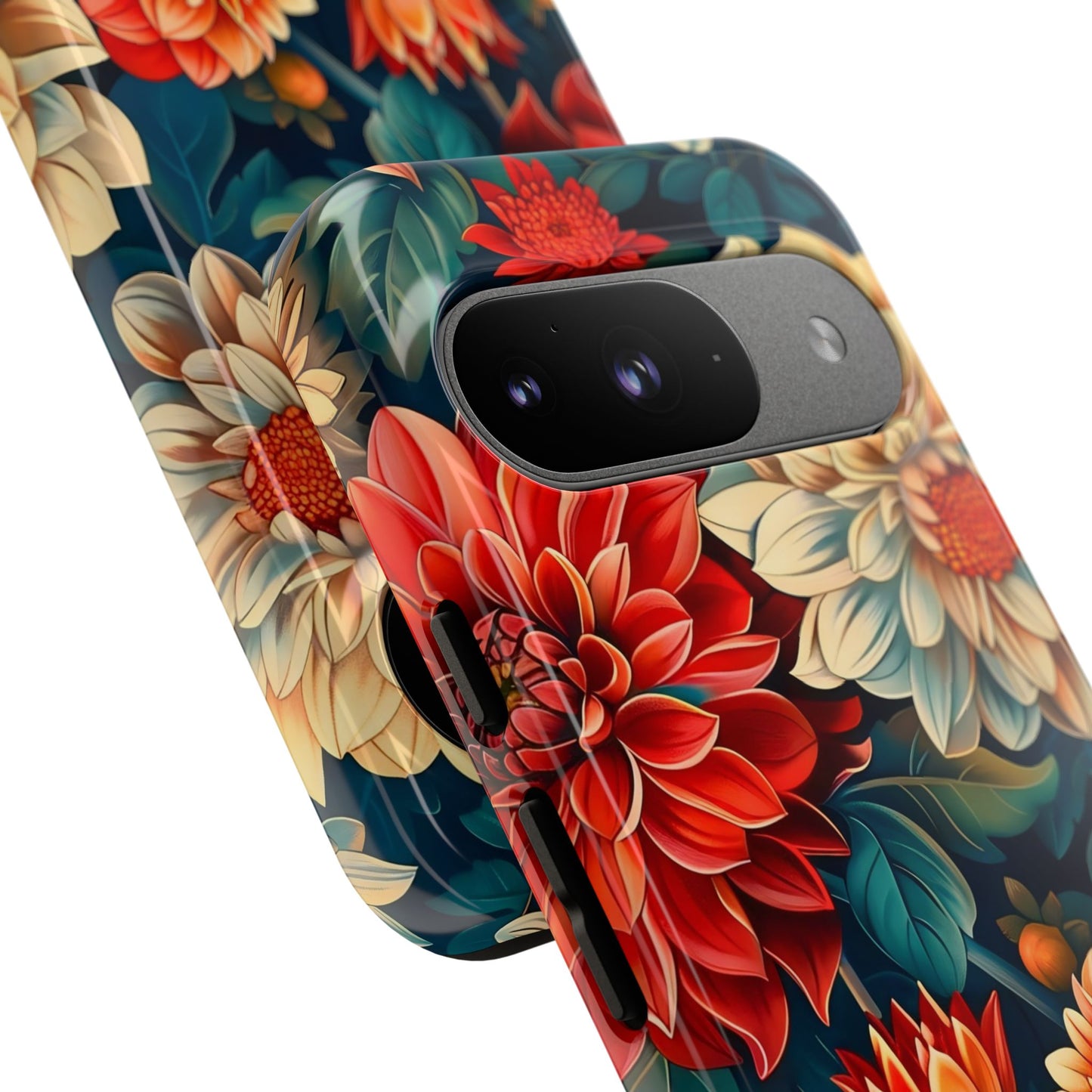 Floral Phone Case - Vibrant Tough Cases, Stylish Floral Cell Phone Cover, Gift for Her, Trendy Phone Accessory, Flower Design