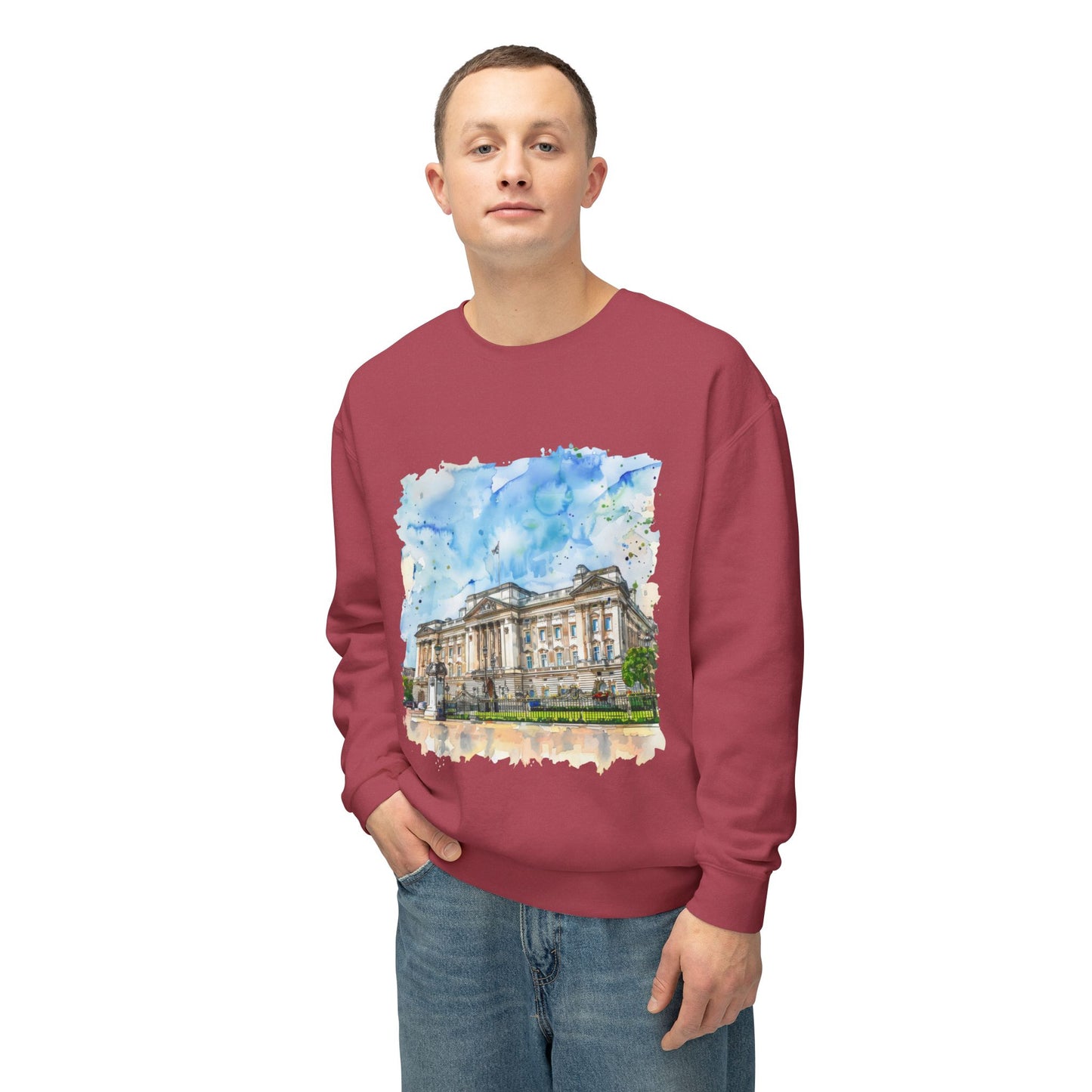 Unisex Lightweight Crewneck Sweatshirt - British Nature Scenic Landscapes and Natural Beauty