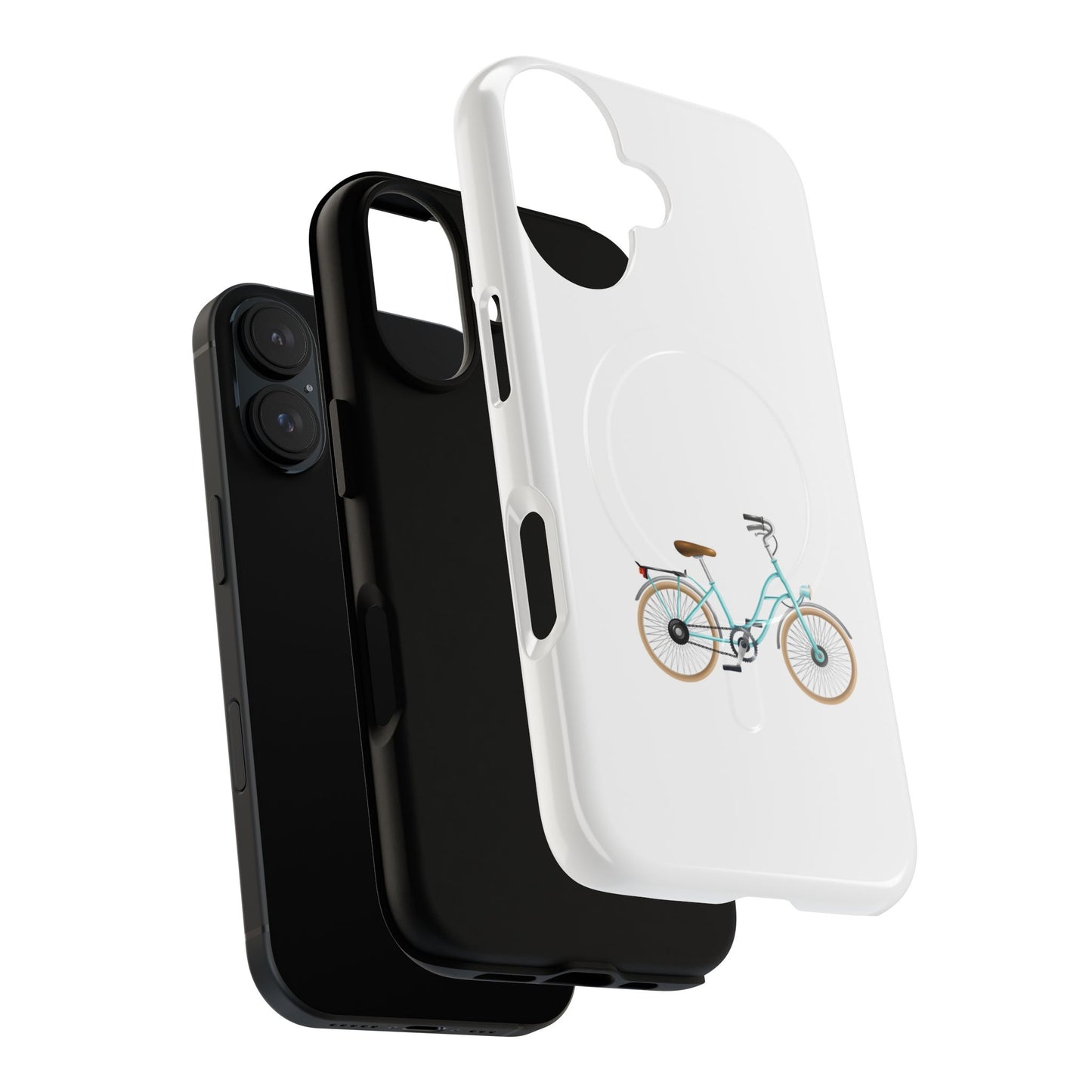 Tough Magnetic Phone Cases, Stylish Bicycle Design, Durable Protection, Perfect Gift for Cyclists, Trendy Tech Accessory