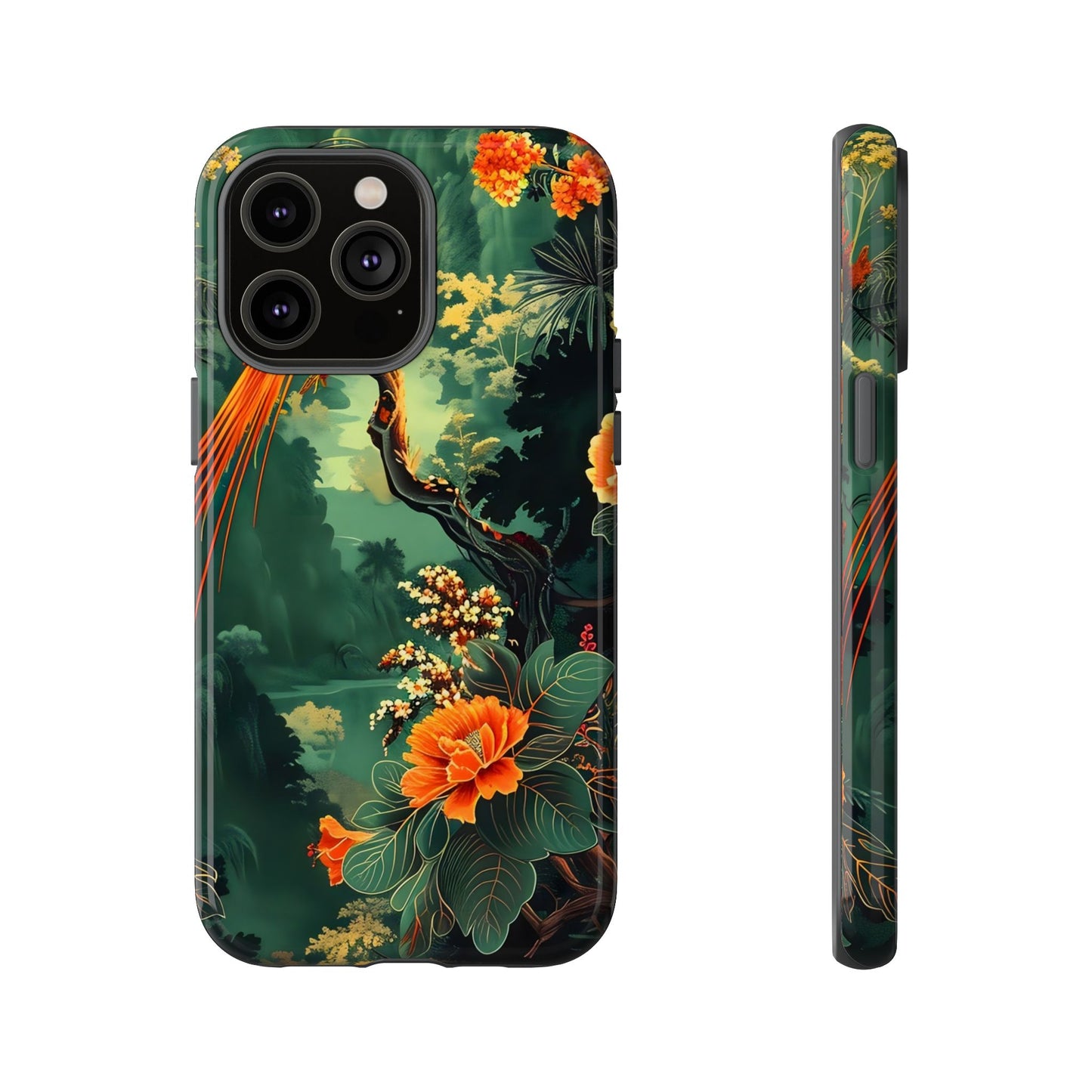 Tropical Phone Case - Colorful Floral Design, Phone Cover for Nature Lovers, Gift for Friends, iPhone & Android Compatible, Boho Style