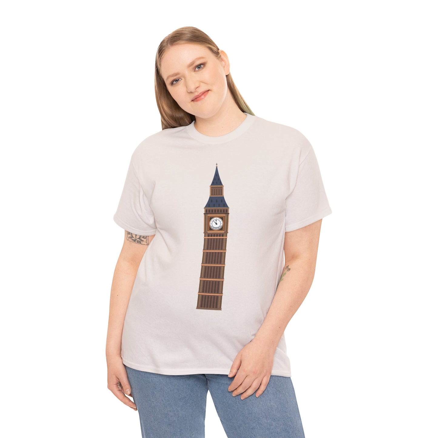 Unisex Heavy Cotton Tee - Keeping Time - The Clock Tower of Westminster