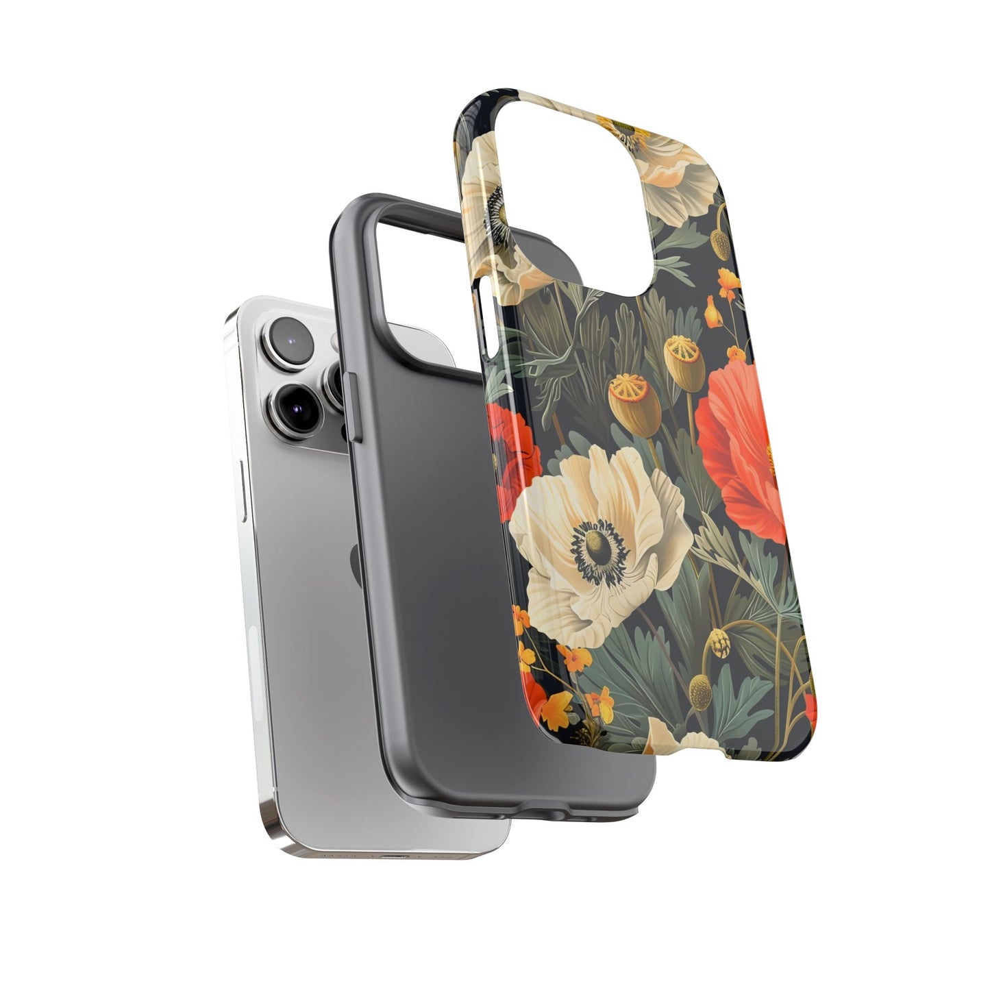 Floral Phone Case - Tough Cases with Vibrant Garden Design, Phone Accessory, Gift for Her, Spring Style, Nature Lover