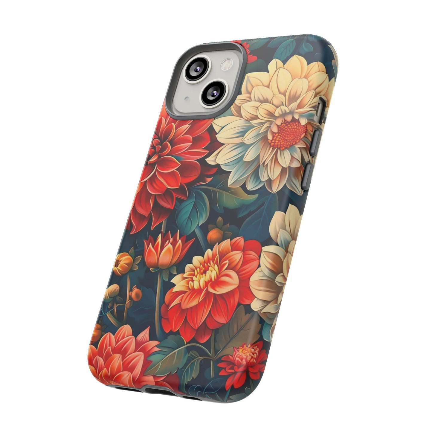Floral Phone Case - Vibrant Tough Cases, Stylish Floral Cell Phone Cover, Gift for Her, Trendy Phone Accessory, Flower Design