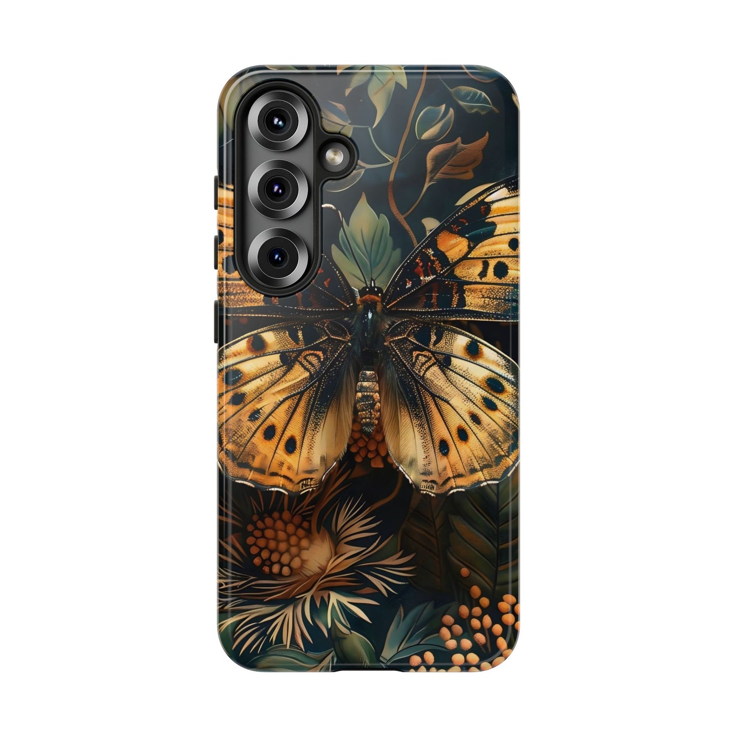 Butterfly Floral Phone Case, Tough Cases, Protective Cover, Unique Gift, Nature Lover, Art Print, Spring Decor