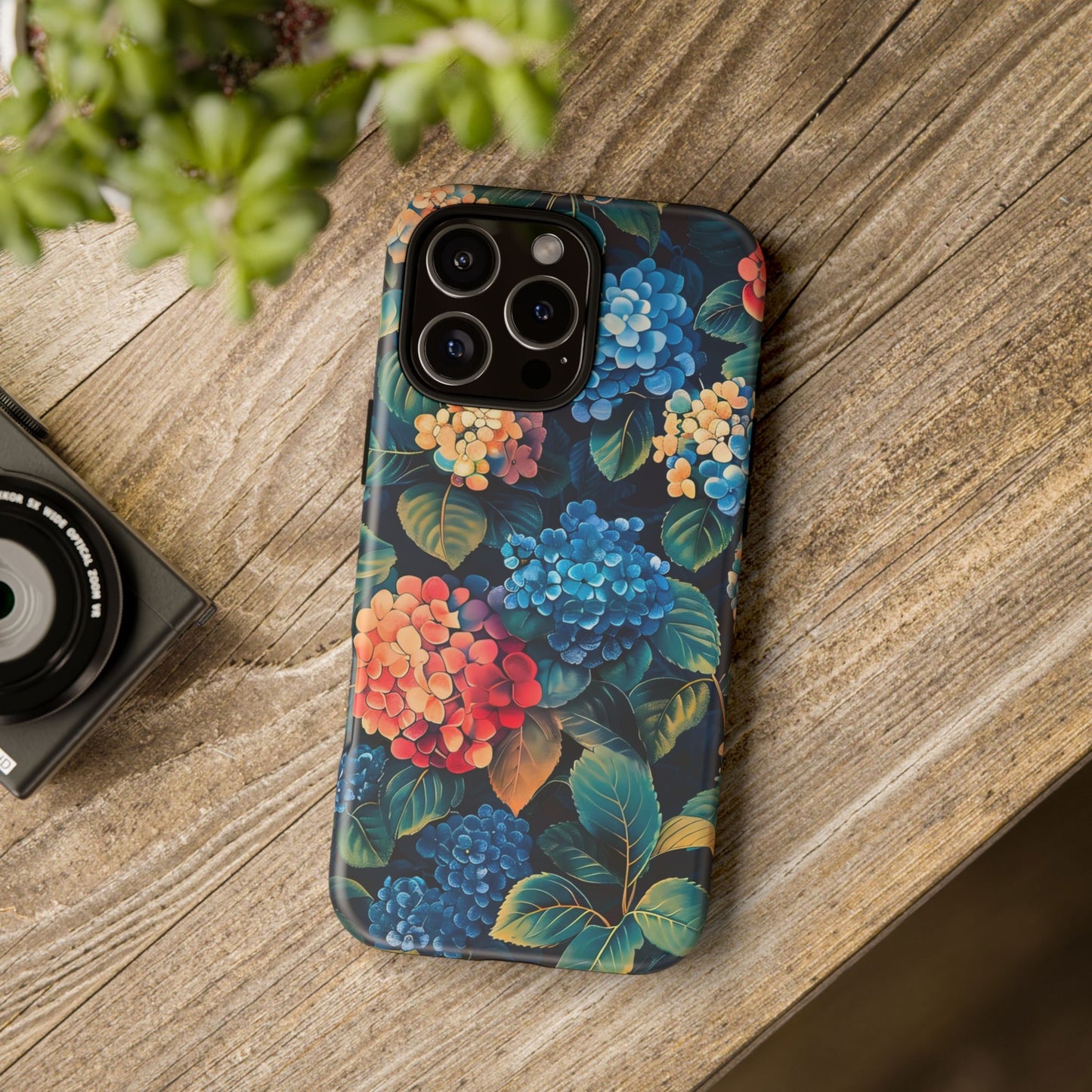 Floral Phone Case, Stylish Tough Case for Gardener Gift, Flower Lover Accessory, Pretty Floral Design, Protective Case