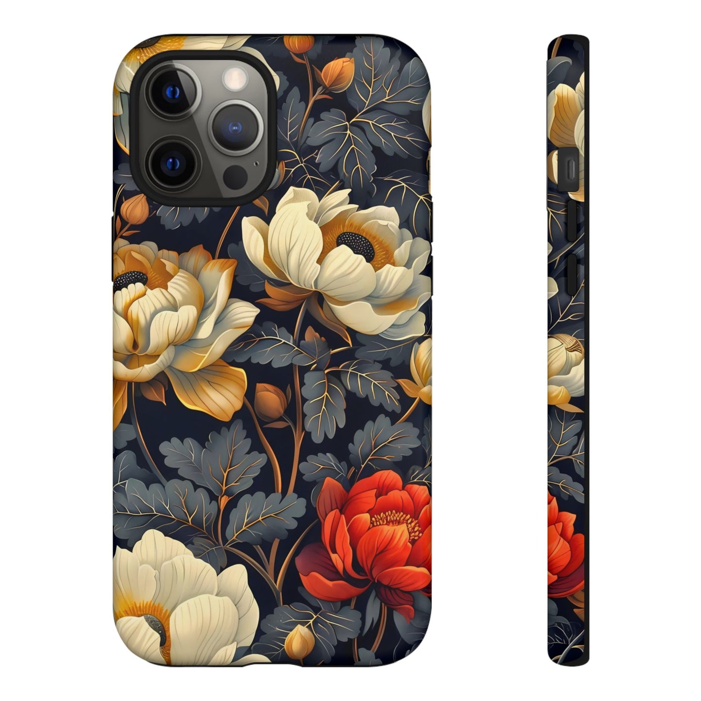Floral Phone Case - Tough Cases, Stylish Mobile Cover, Flower Design, Holiday Gift, Trendy Accessory, Eco-Friendly Case