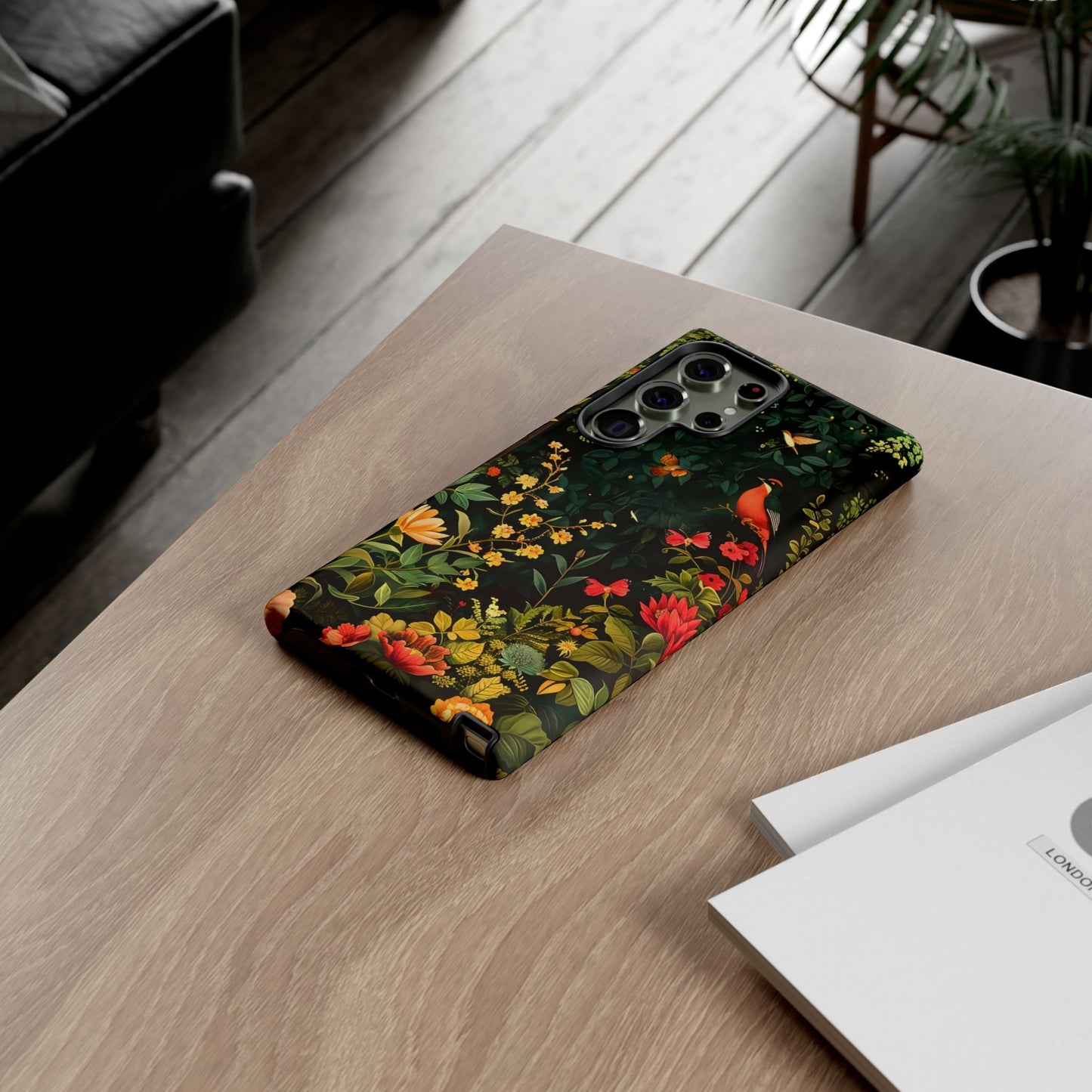 Floral Tough Phone Case, Nature-Inspired Design, Ideal for Garden Lovers, Gift for Birthdays, Christmas, Eco-Friendly Accessory