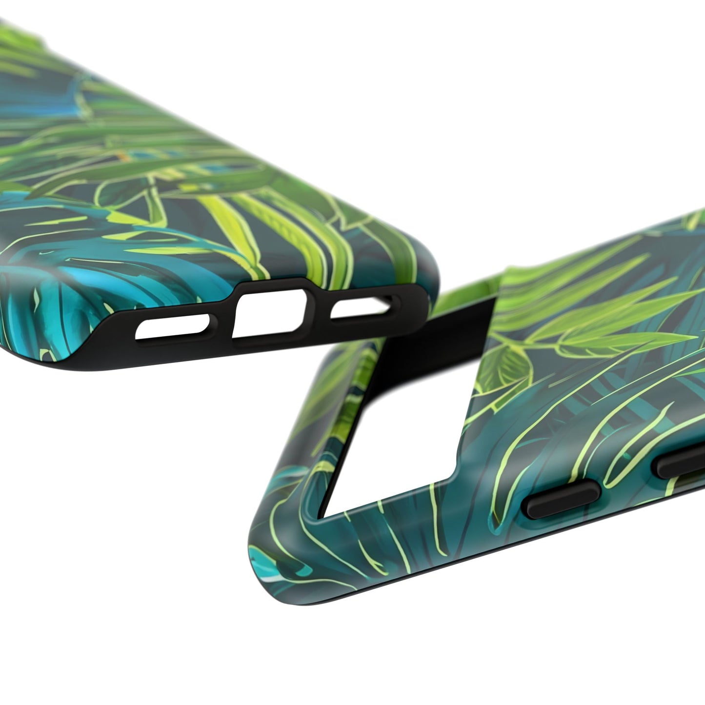 Tropical Phone Case - Durable Green Leaf Design, Eco-Friendly Gift, Trendy Accessory, Nature Lover's Case, Summer Vibes