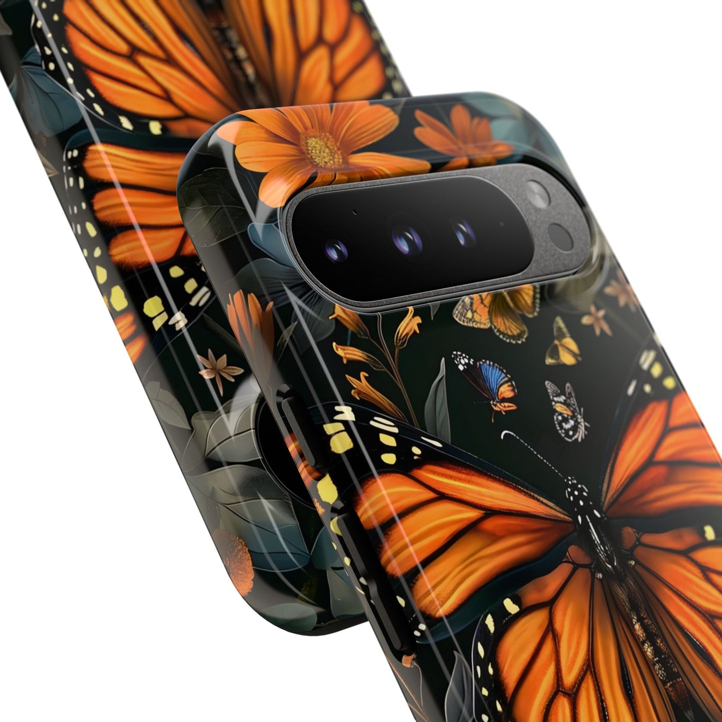 Monarch Butterfly Phone Case, Tough Cases, Nature Lover Gift, Floral Mobile Cover, Eco-Friendly Phone Accessory, Butterfly Design