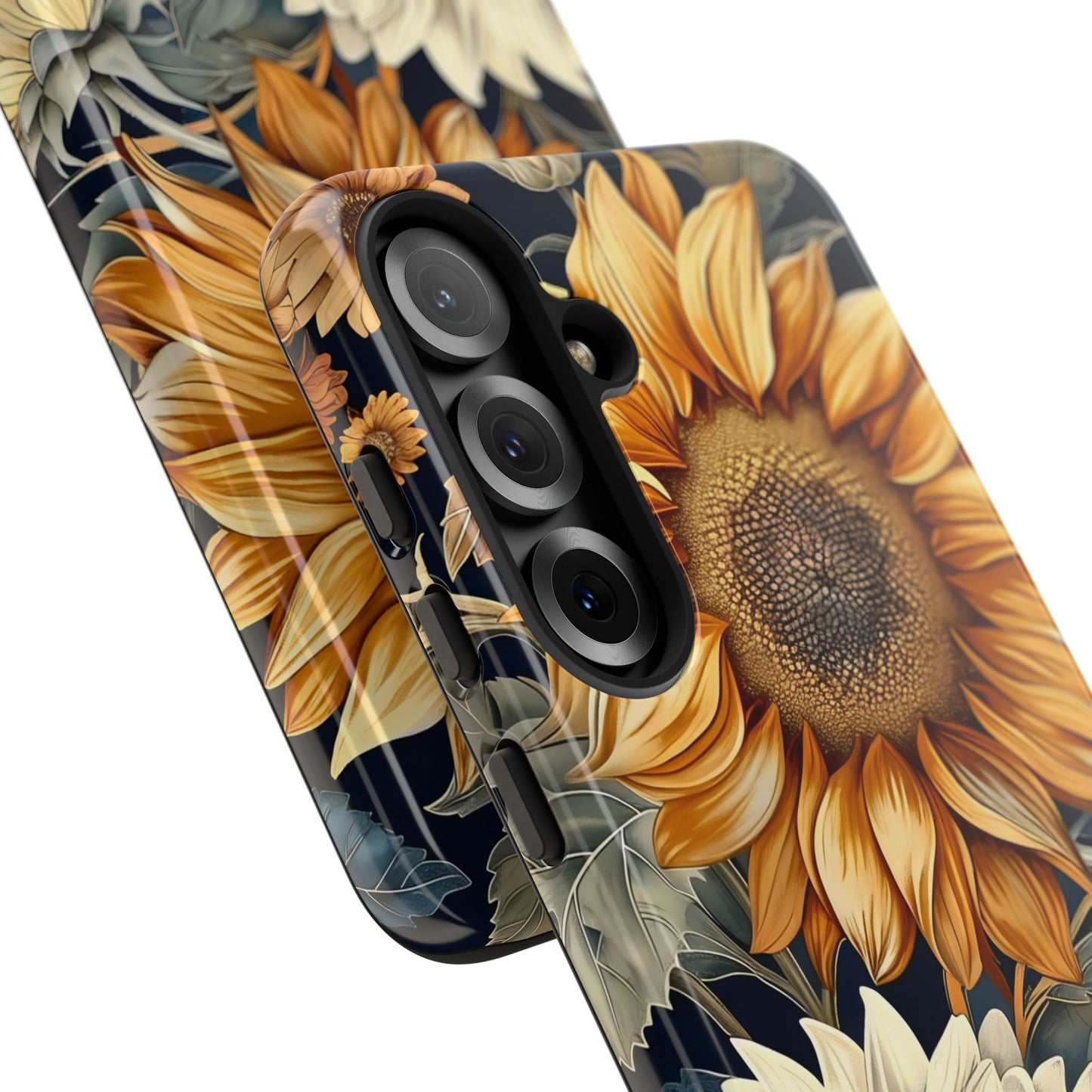 Sunflower Phone Case, Floral Tough Phone Cover, Gift for Nature Lovers, Phone Accessories, Sunflower Gifts