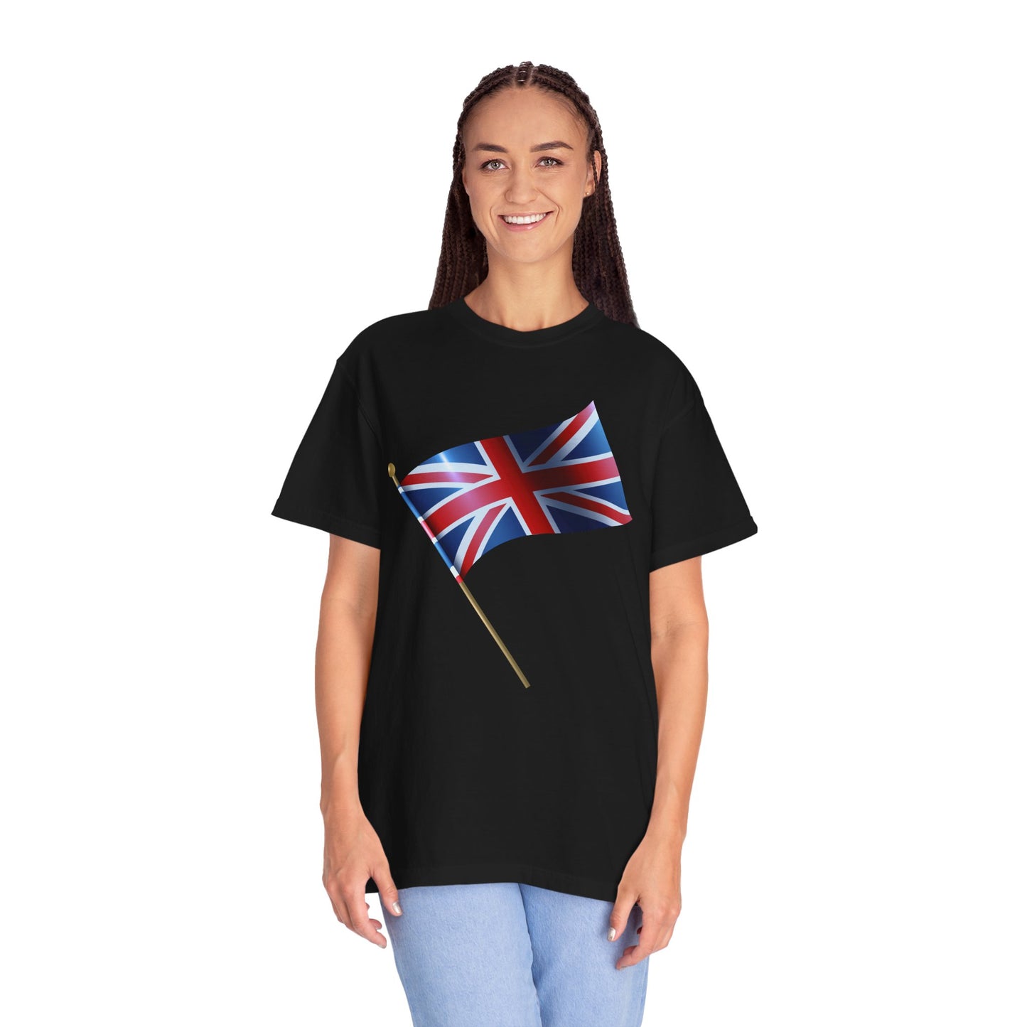 Unisex Garment-Dyed T-shirt - Emblem of Unity - The British Flag