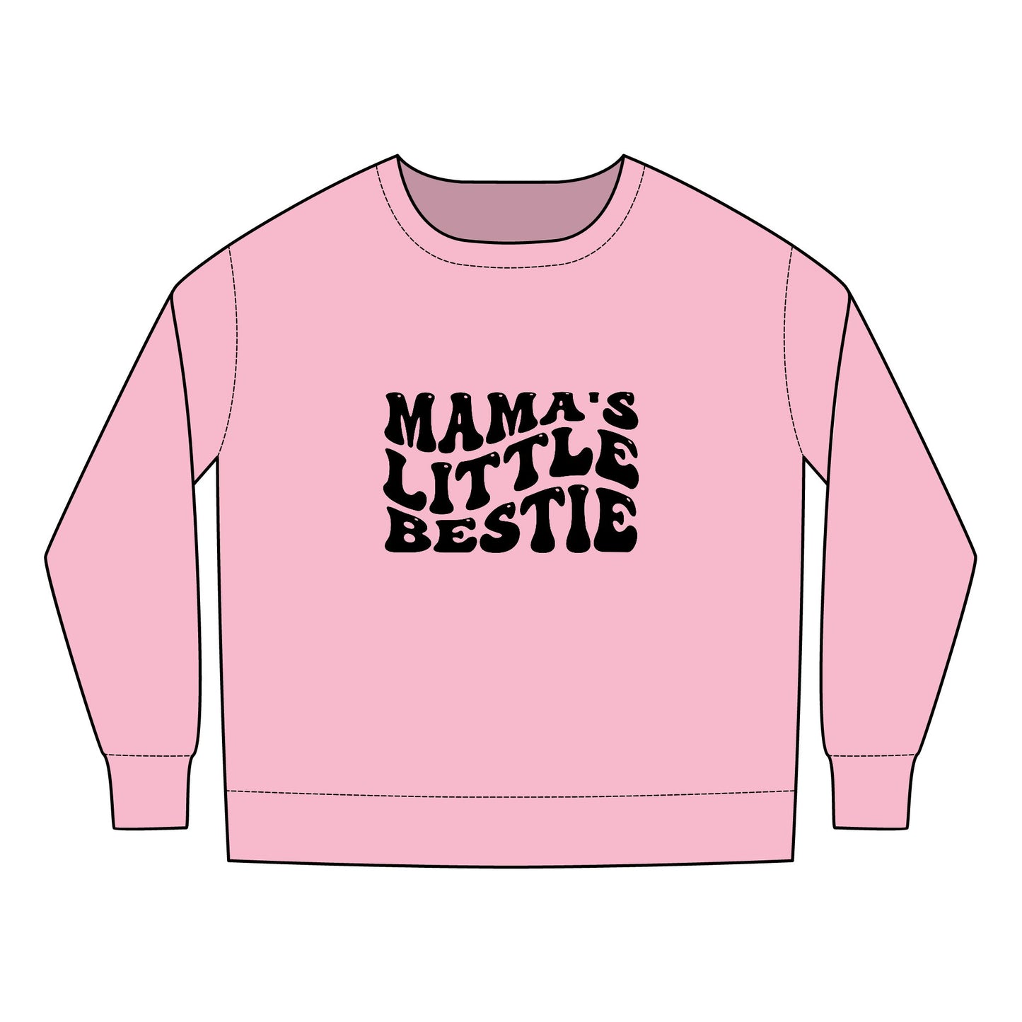 Toddler Sweatshirt - Mama's Little Bestie SVG PNG Design