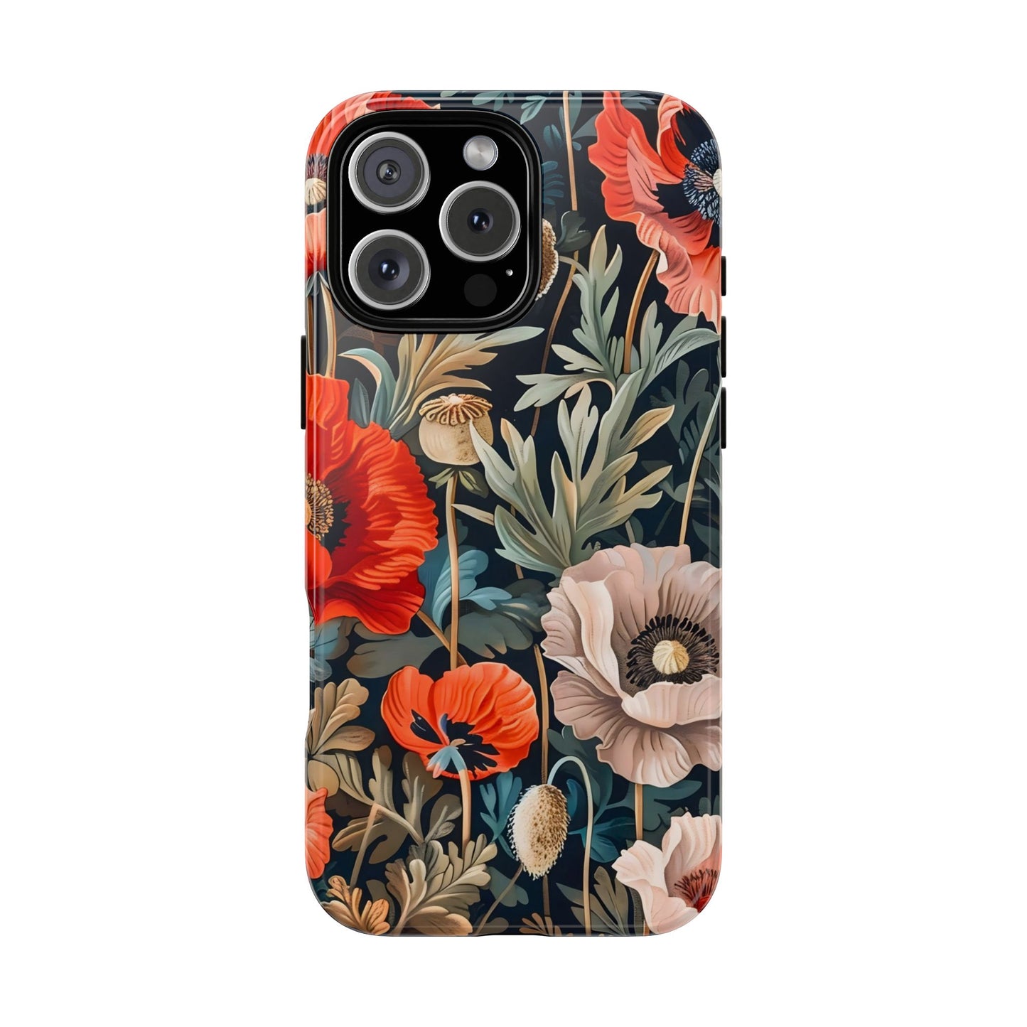 Floral Phone Case - Tough Cases, Flower Design, Chic Tech Accessories, Stylish Gifts, Unique Phone Protectors