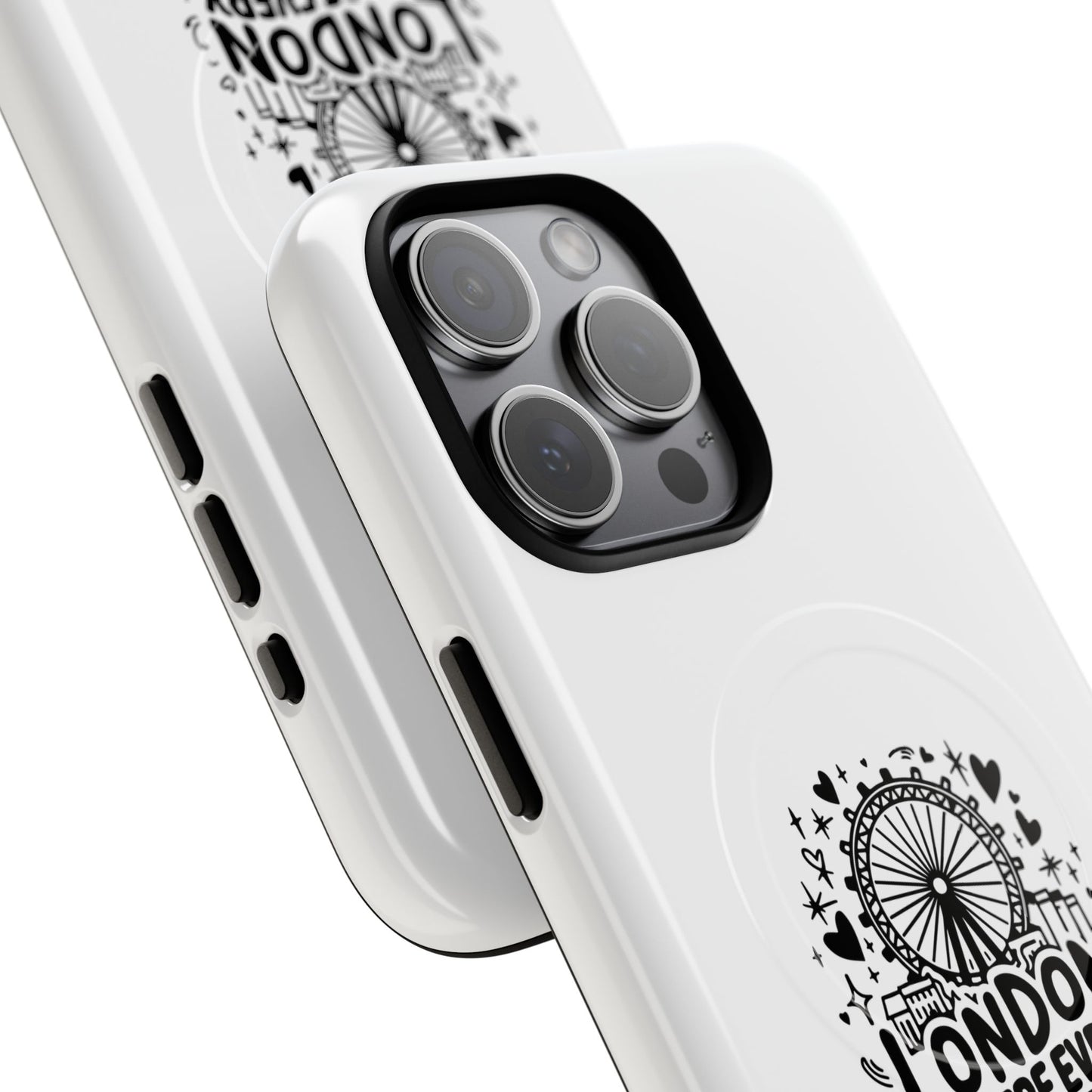 London Story Magnetic Phone Case, Tough Phone Cover, Gift for Travel Lovers, Unique London Souvenir, Storytelling Phone Accessory