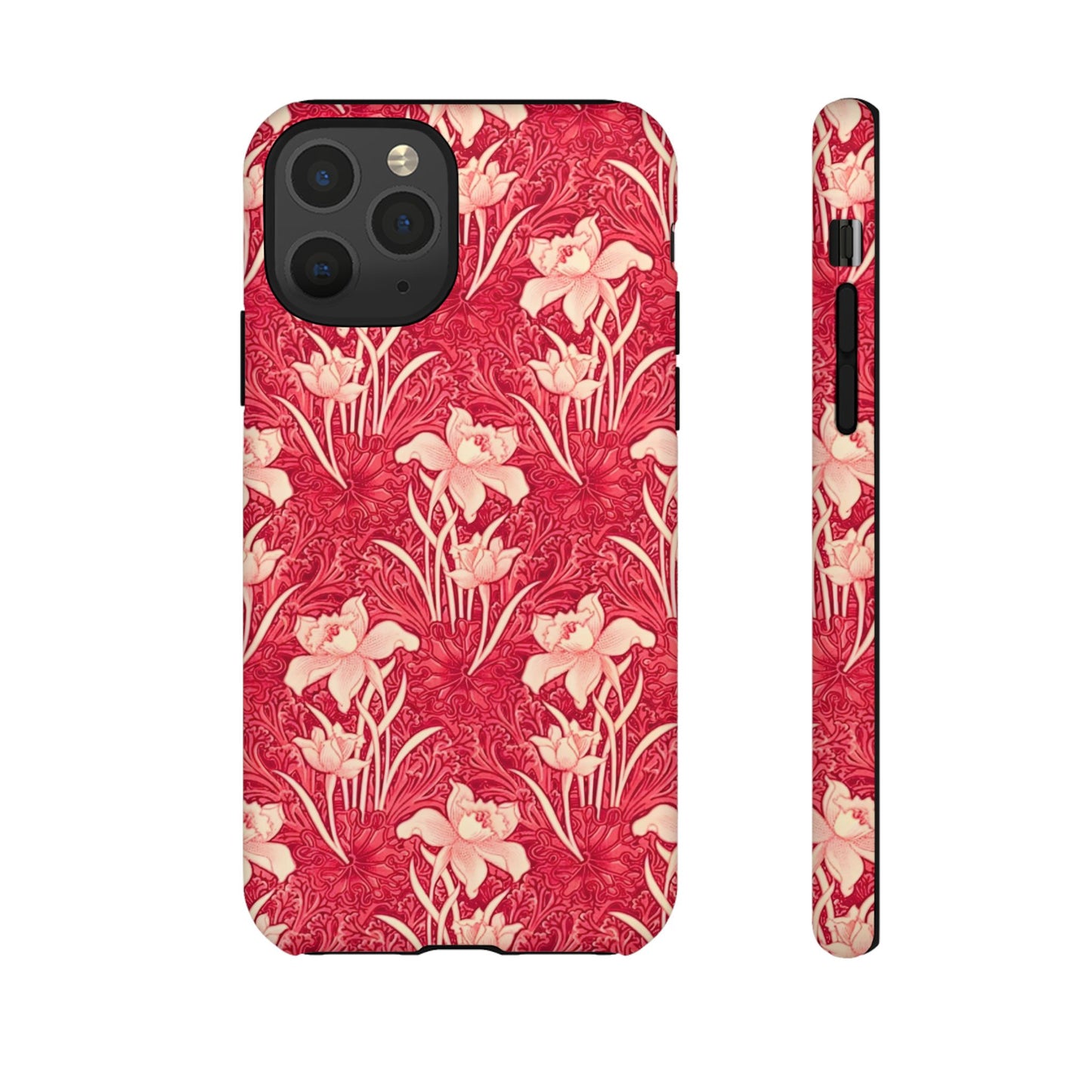 Floral Tough Phone Case - Durable, Stylish Accessory, Perfect Gift for Her, Floral Pattern, Customizable, Ideal for Daily Use