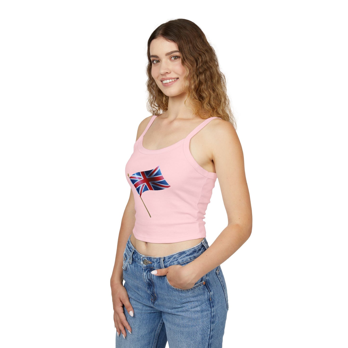 Women's Spaghetti Strap Tank Top - Classic UK Flag Design