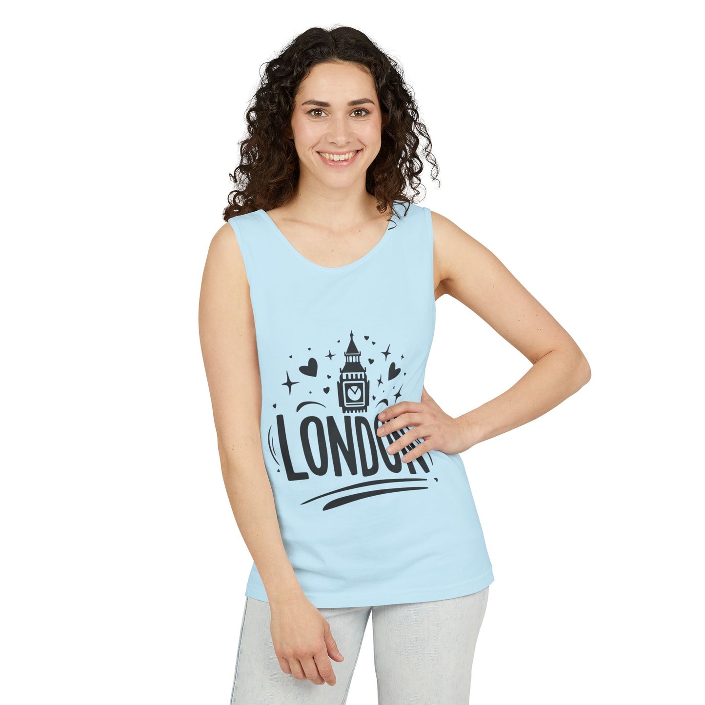 Unisex Garment-Dyed Tank Top Adorable London