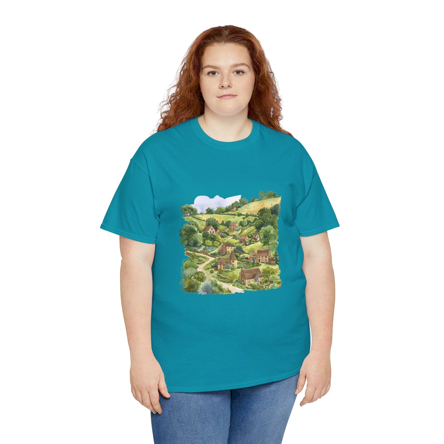 British Nature - Scenic Landscapes and Natural Beauty Trendy Unisex Heavy Cotton T-Shirt