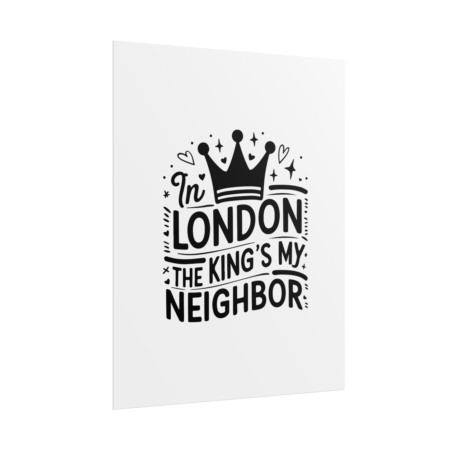 London Themed Rolled Poster - Whimsical Art Print for Home Decor, Gifts, Travel Lovers, Wall Art, Inspirational Quote