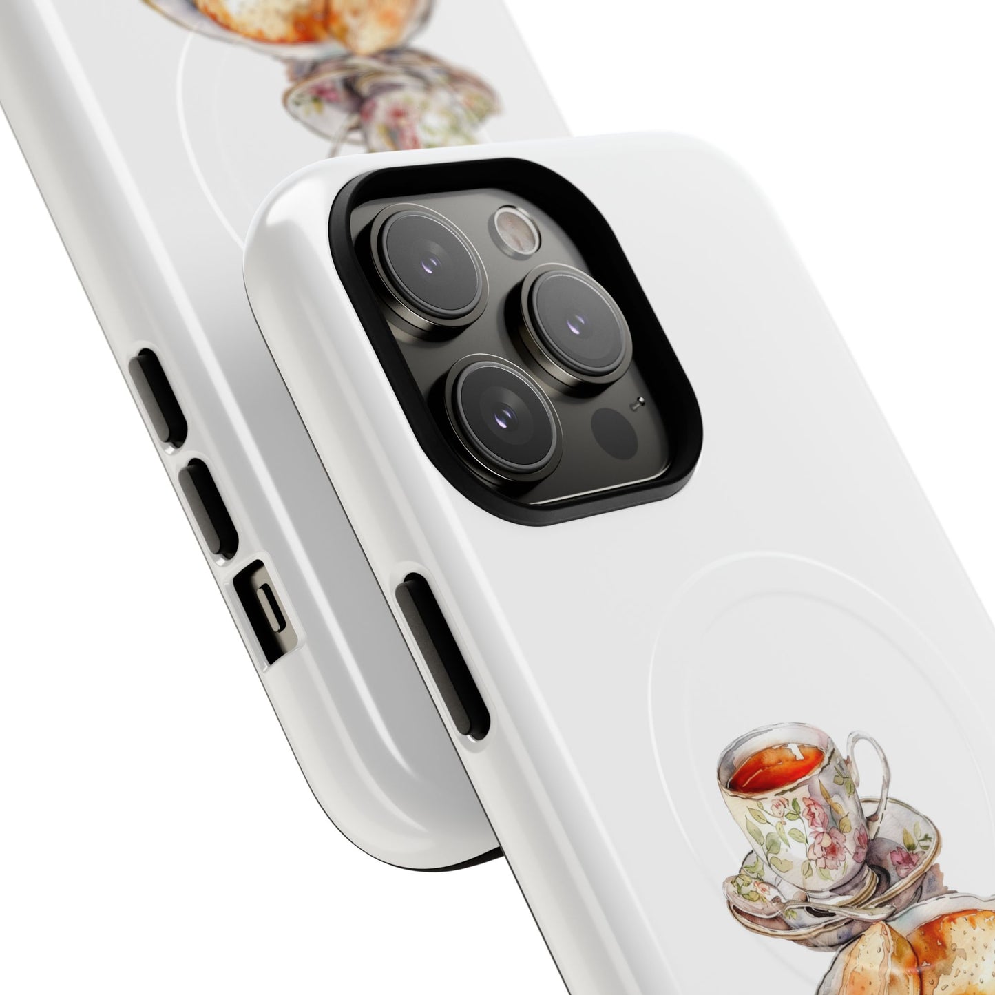 Charming Magnetic Phone Cases for Tea Lovers, Tough Phone Cover, Unique Gift, Cute Tea Design, Kitchen Decor