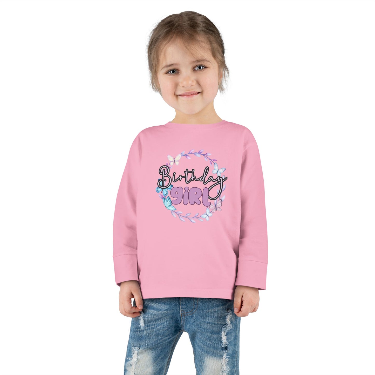 Birthday Girl Toddler Long Sleeve Tee