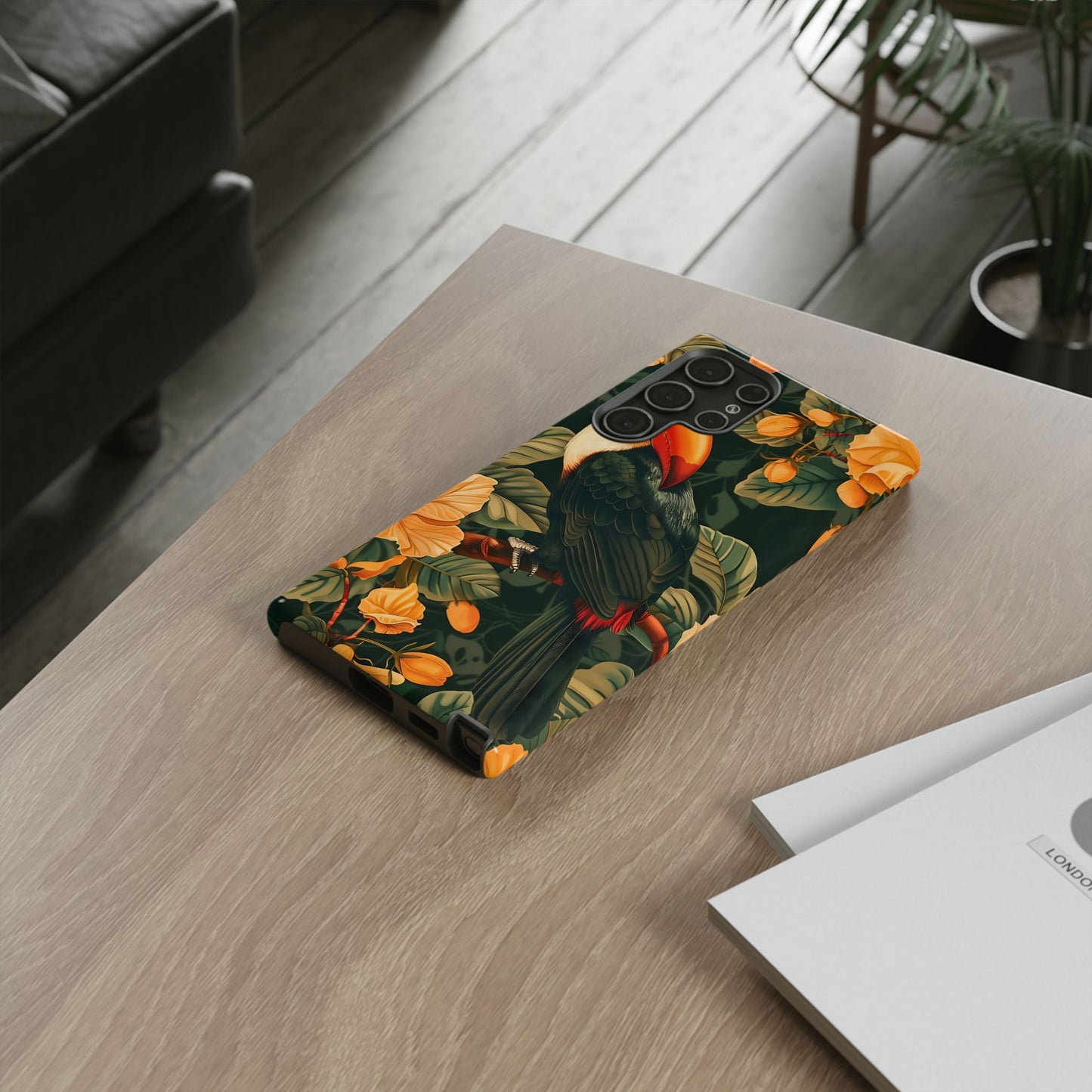 Tropical Toucan Phone Case, Exotic Bird Cover, Nature Lover Gift, Eco-Friendly Design, Customizable Tech Accessory