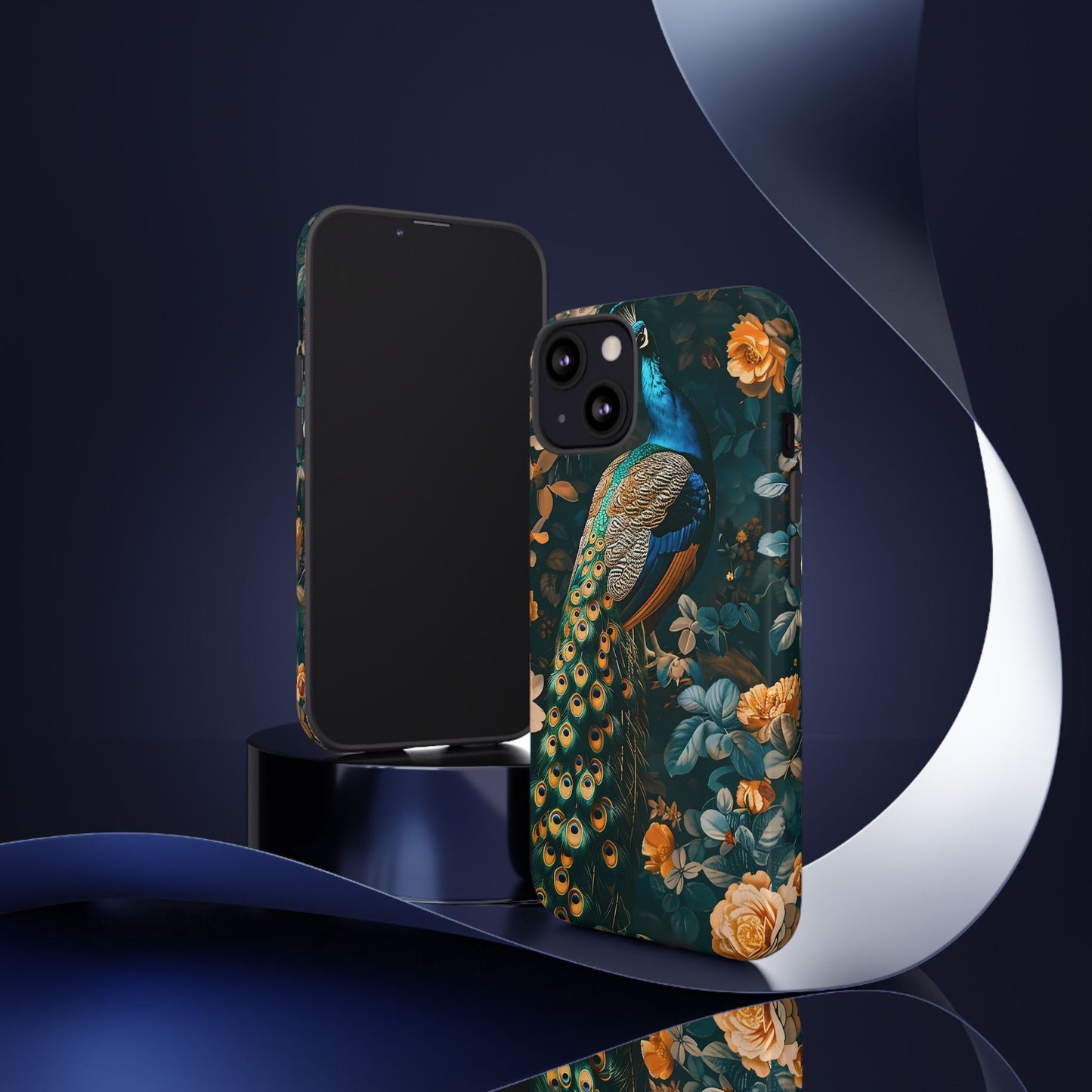 Peacock Phone Case - Elegant Floral Design, Tough Case for Protection, Unique Gift for Nature Lovers, Stylish Accessory, Eco-Friendly