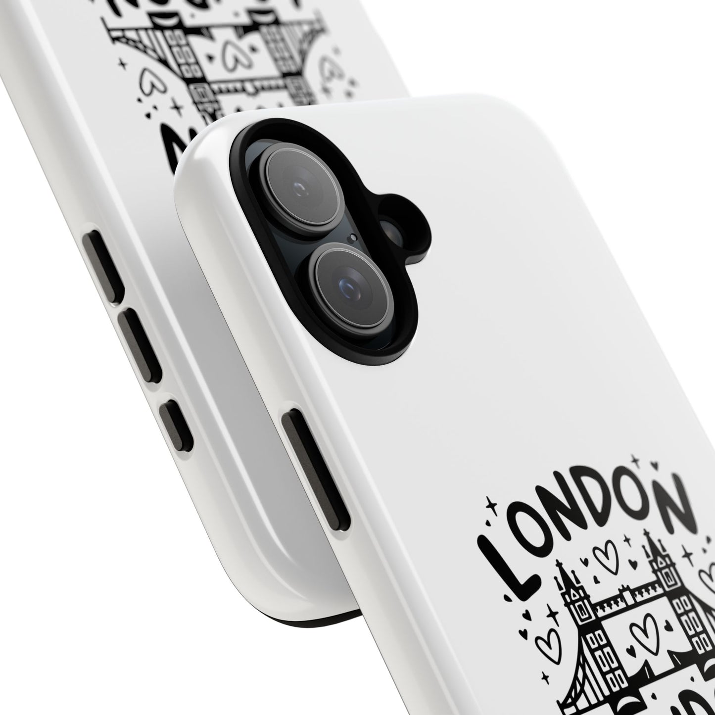 London-Themed Tough Phone Case - Chic & Stylish Protection