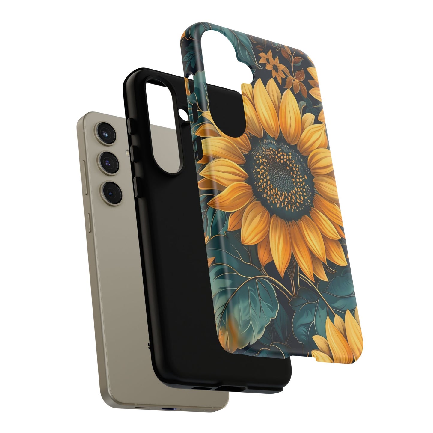Sunflower Phone Case - Bright Floral Design, Stylish Tough Cover for Sunflower Lovers, Gift for Plant Enthusiasts, Mom Gift, Nature Lovers