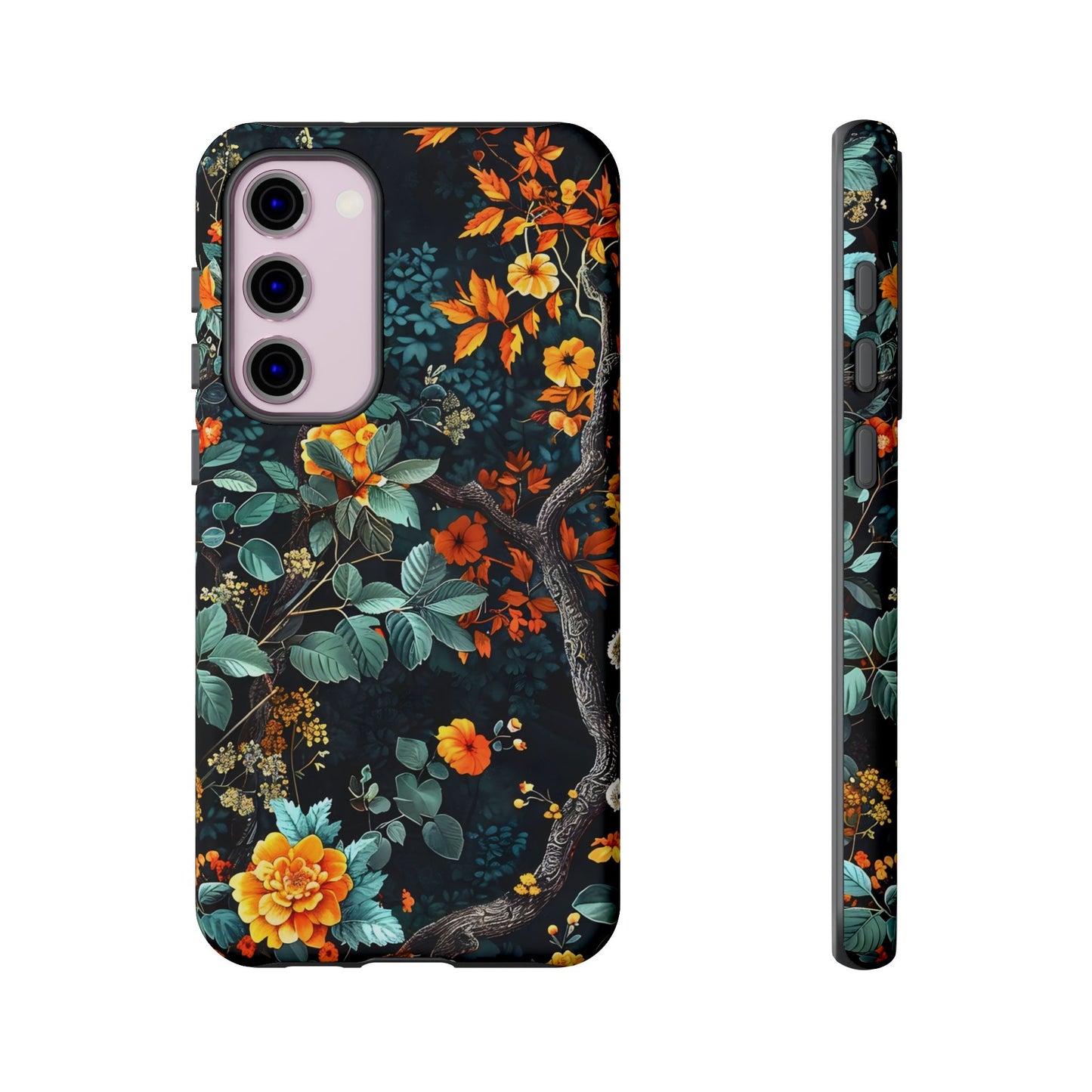 Floral Phone Case | Tough Cases, Protective Cover, Gift for Her, Autumn Vibes, Floral Phone Accessory, Unique Design