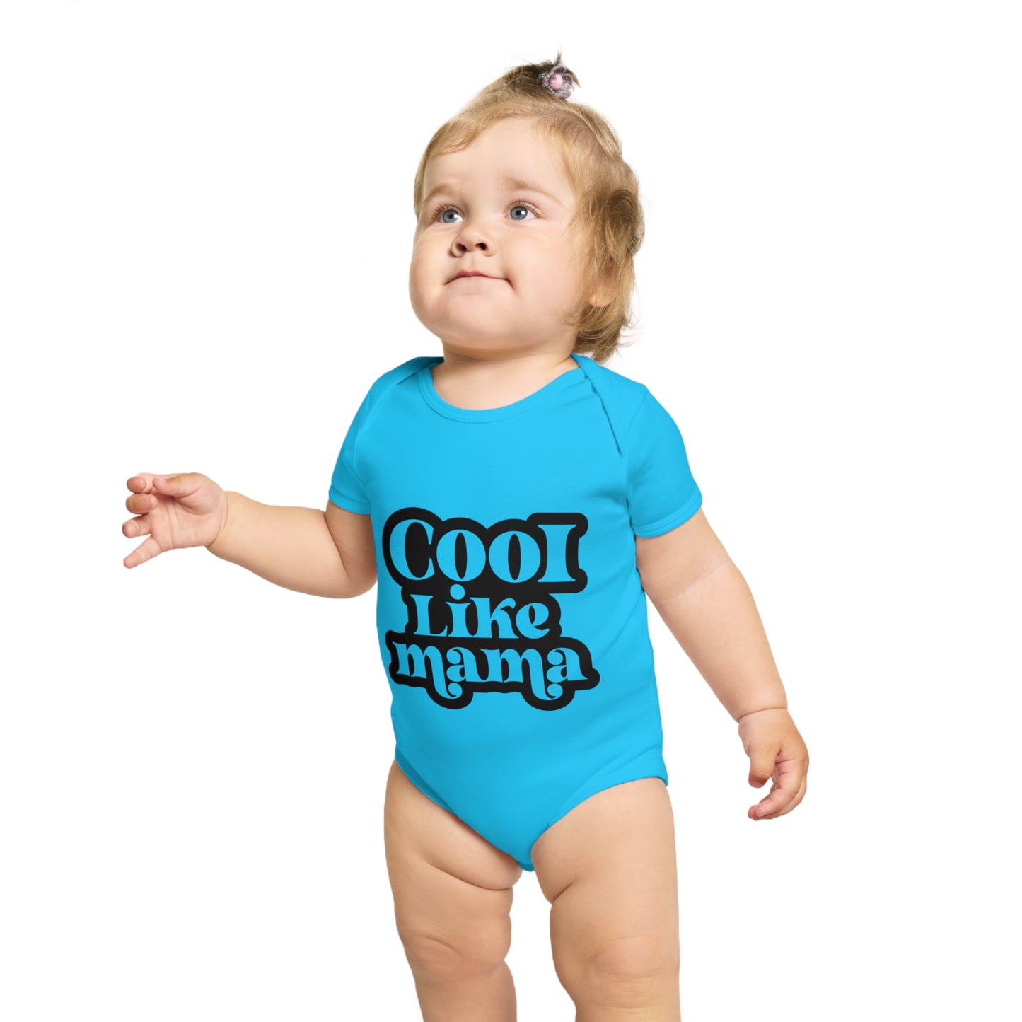 Cool Like Mama Baby Bodysuit - Cute Short Sleeve Outfit for Newborns